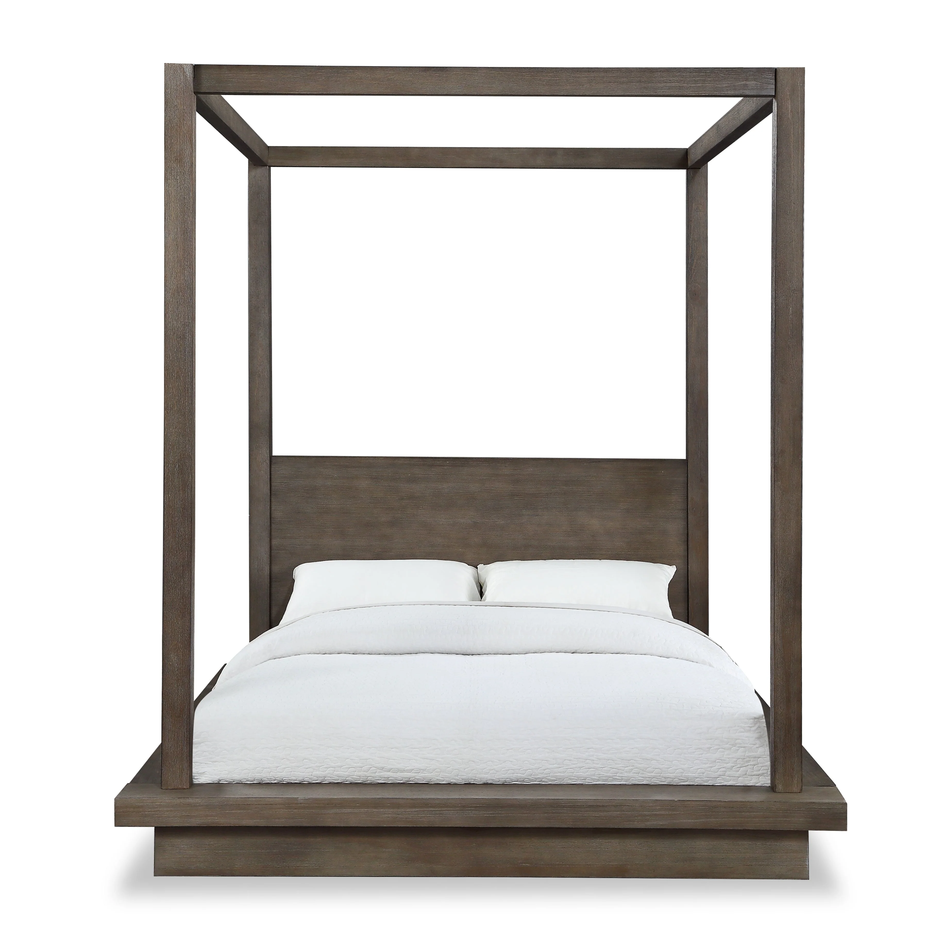 Melbourne Wood Queen Canopy Bed in Dark Pine - Image 5
