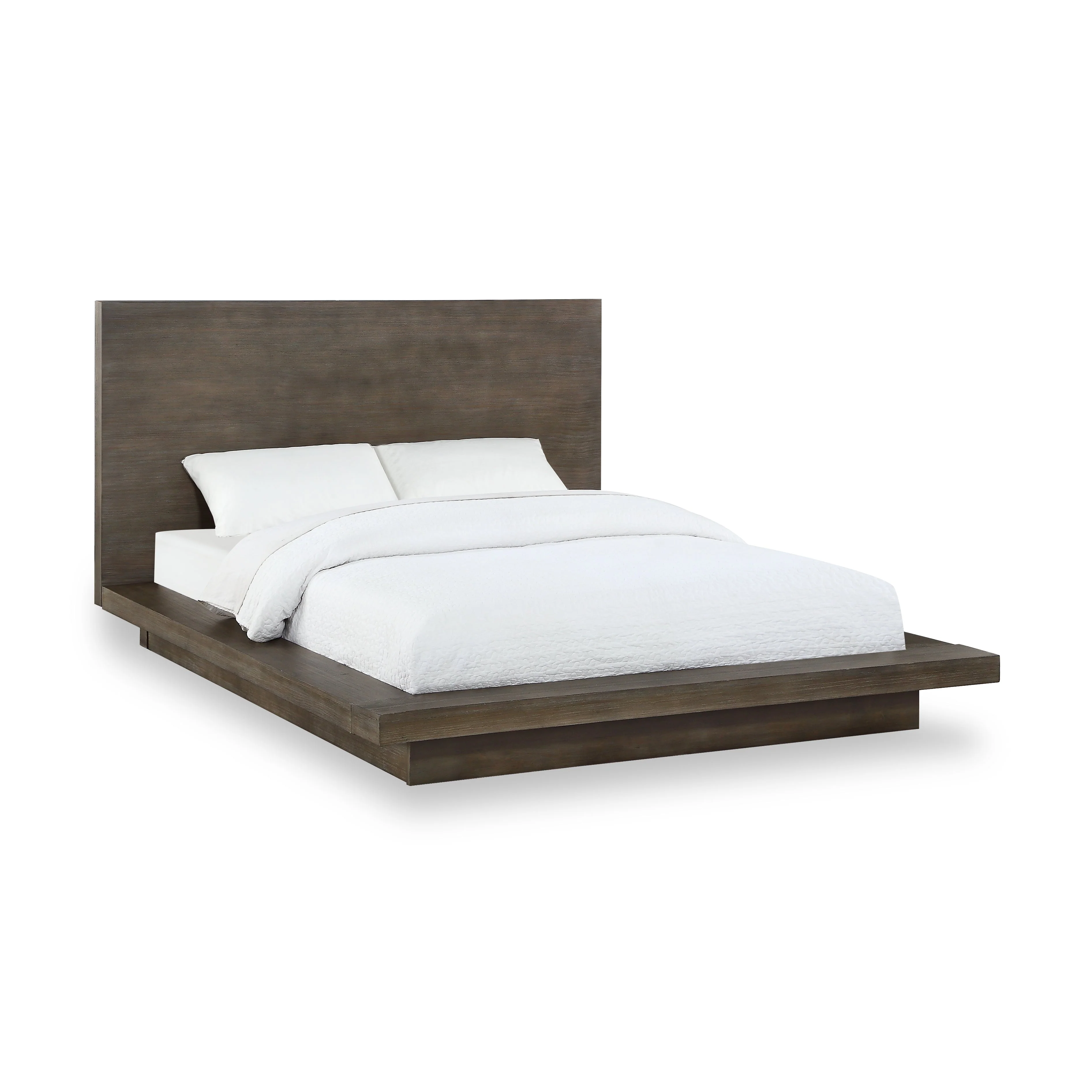 Melbourne Wood Queen Platform Bed in Dark Pine - Image 3
