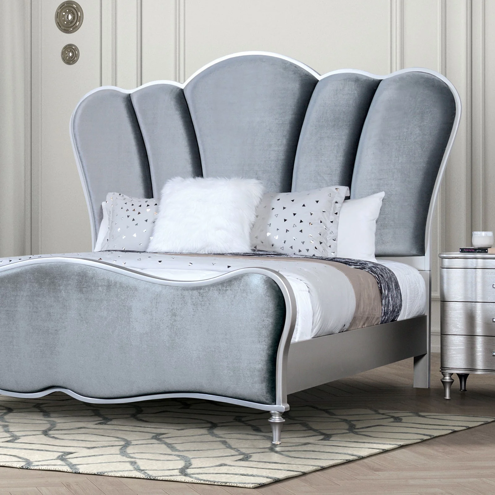 Melodi Parc Silver King Bed