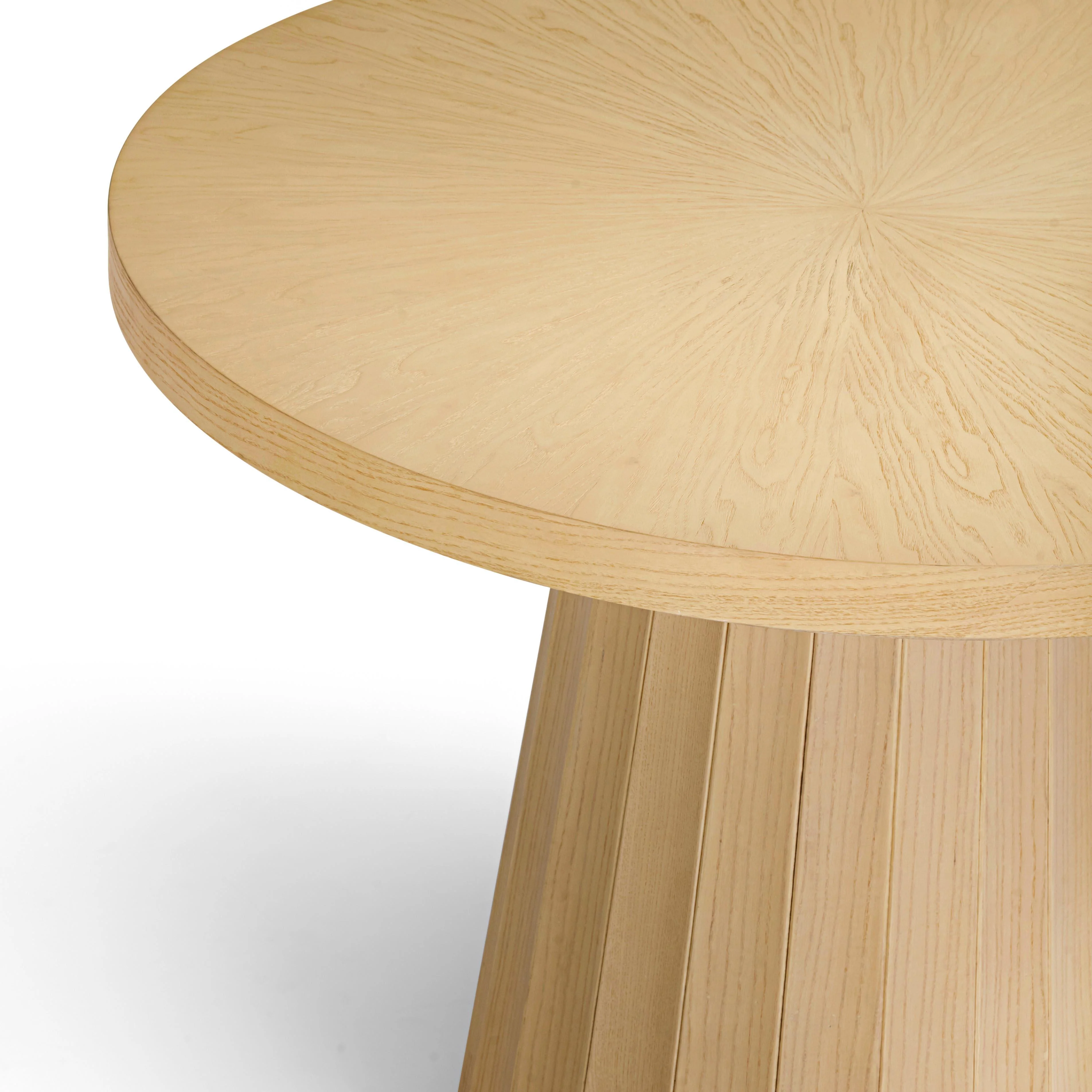 Meri Natural Round Dining Table - Image 4