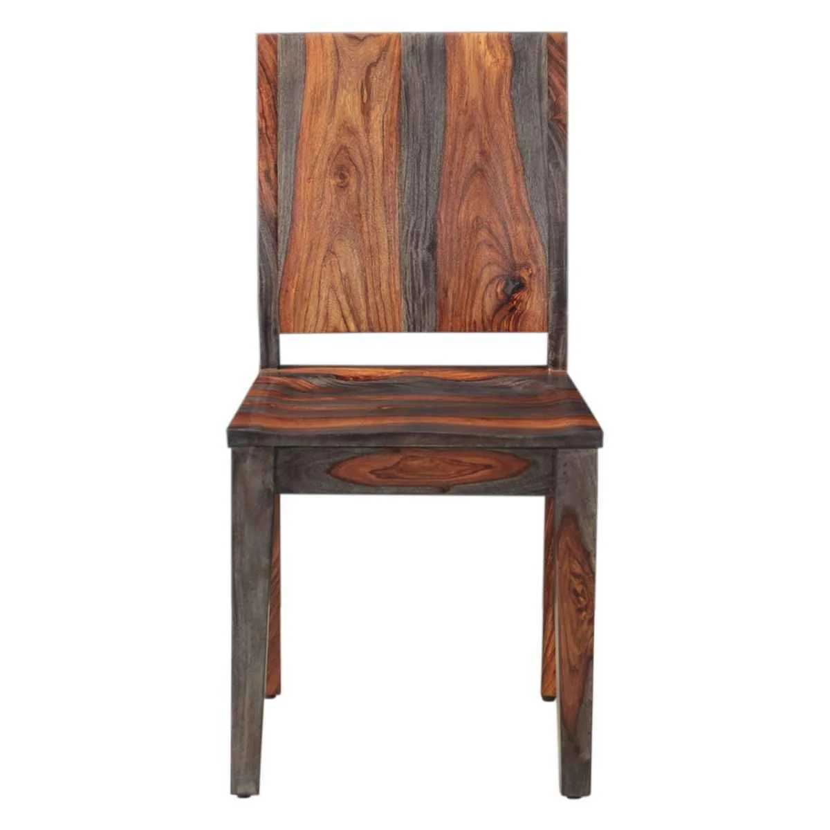 Meridian 17" Wood Dining Chair in Capri Sheesham, Set of 2 - Image 2