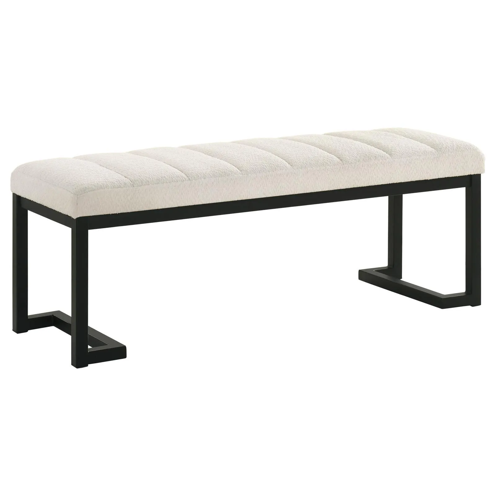 Mesa Vanilla Upholstered Entryway Accent Bench - Image 2