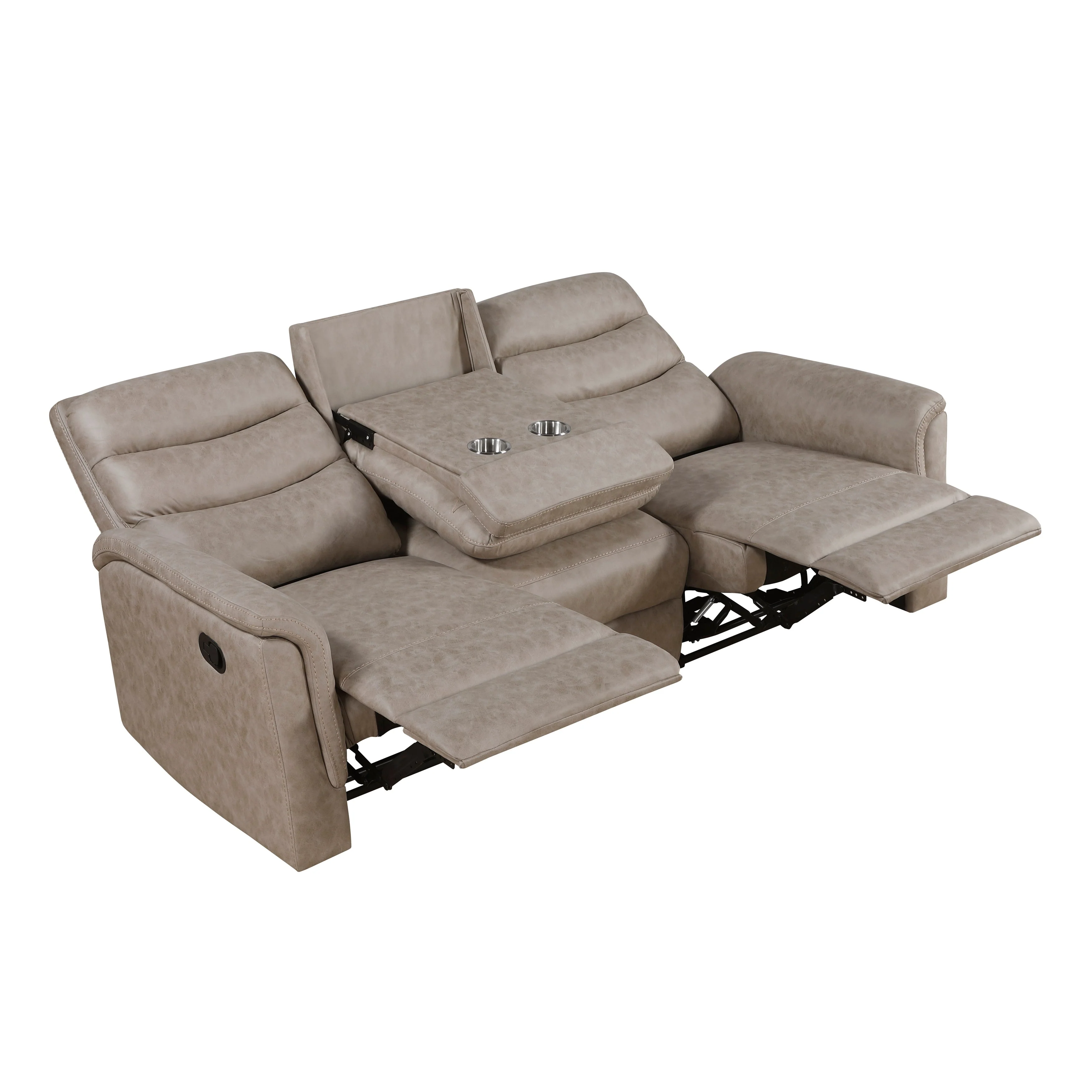Metric Taupe 2-Piece Reclining Living Room Set - Image 6