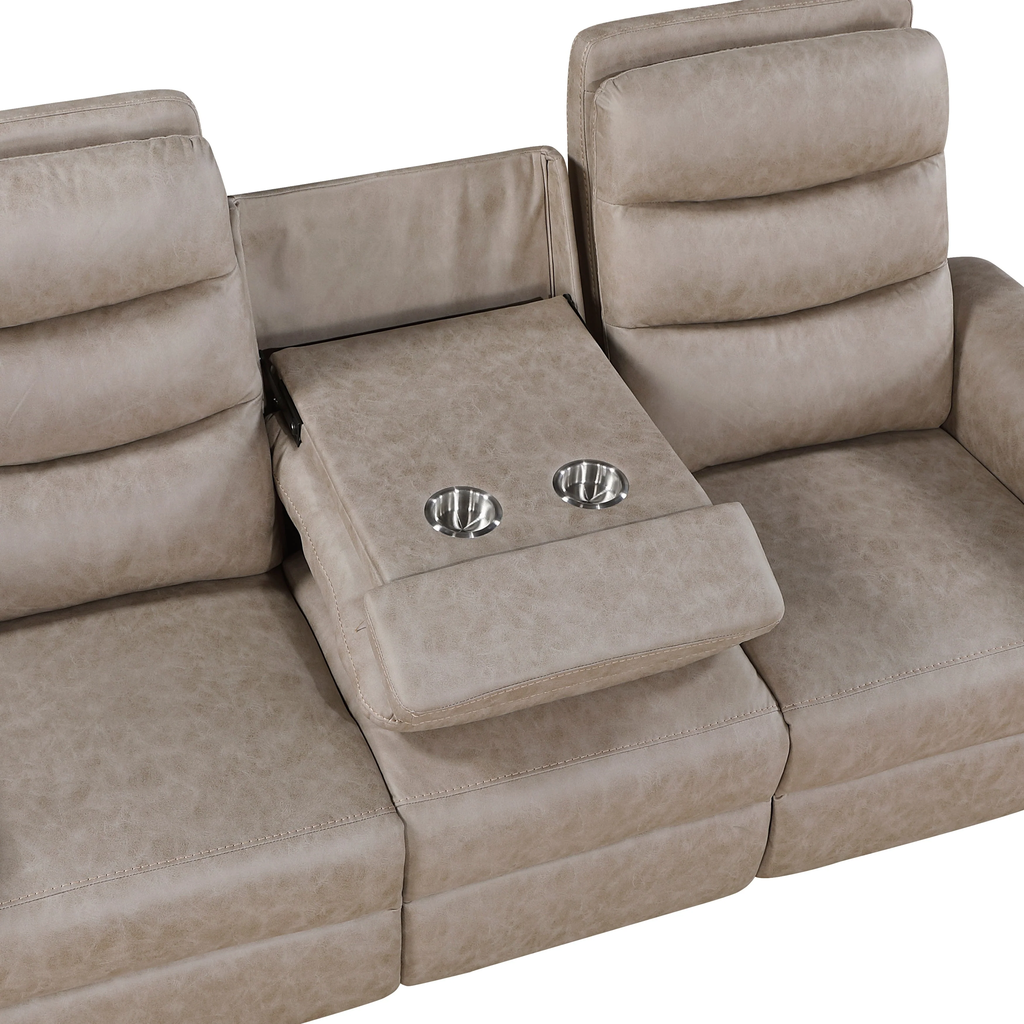Metric Taupe 2-Piece Reclining Living Room Set - Image 7