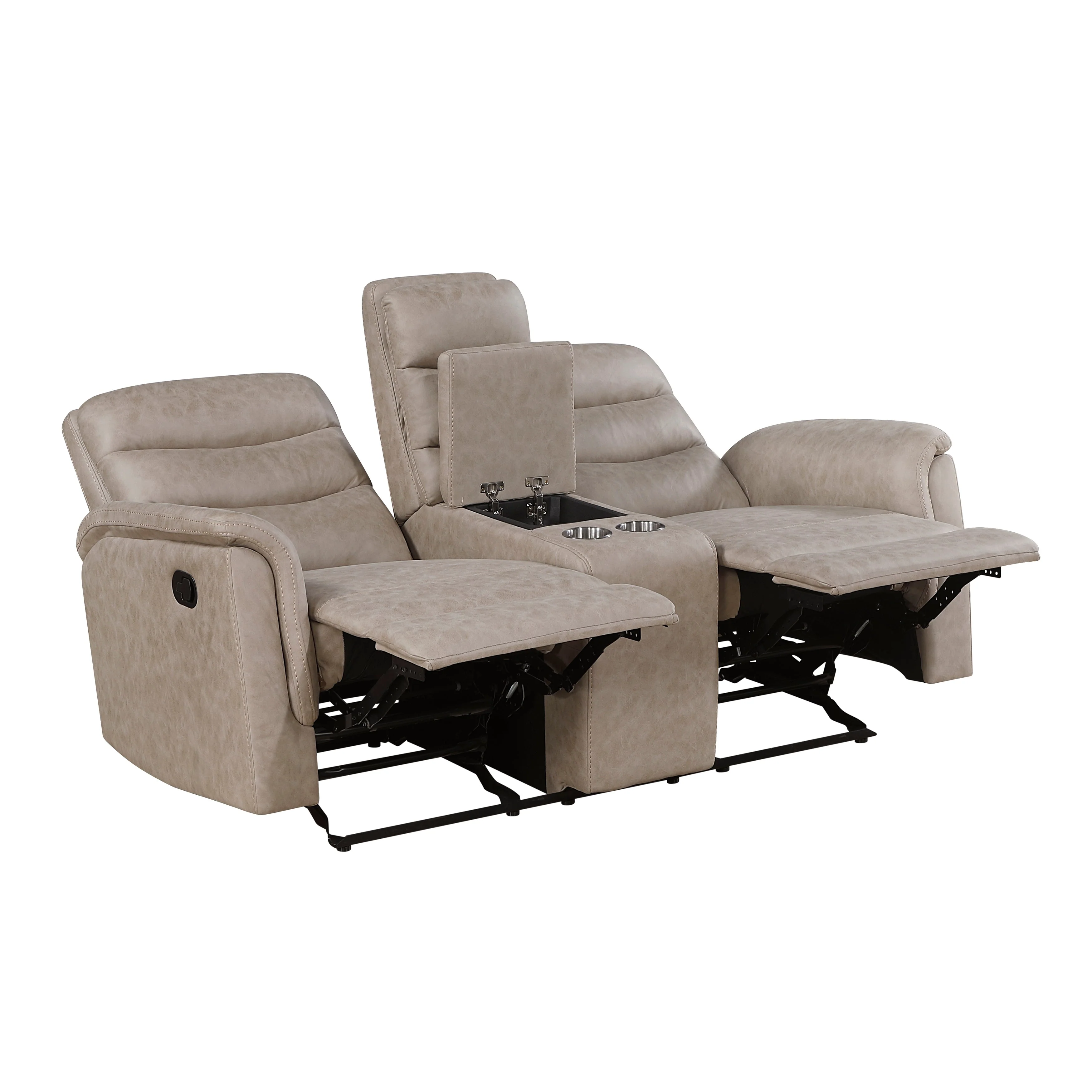 Metric Taupe 3-Piece Reclining Living Room Set - Image 11