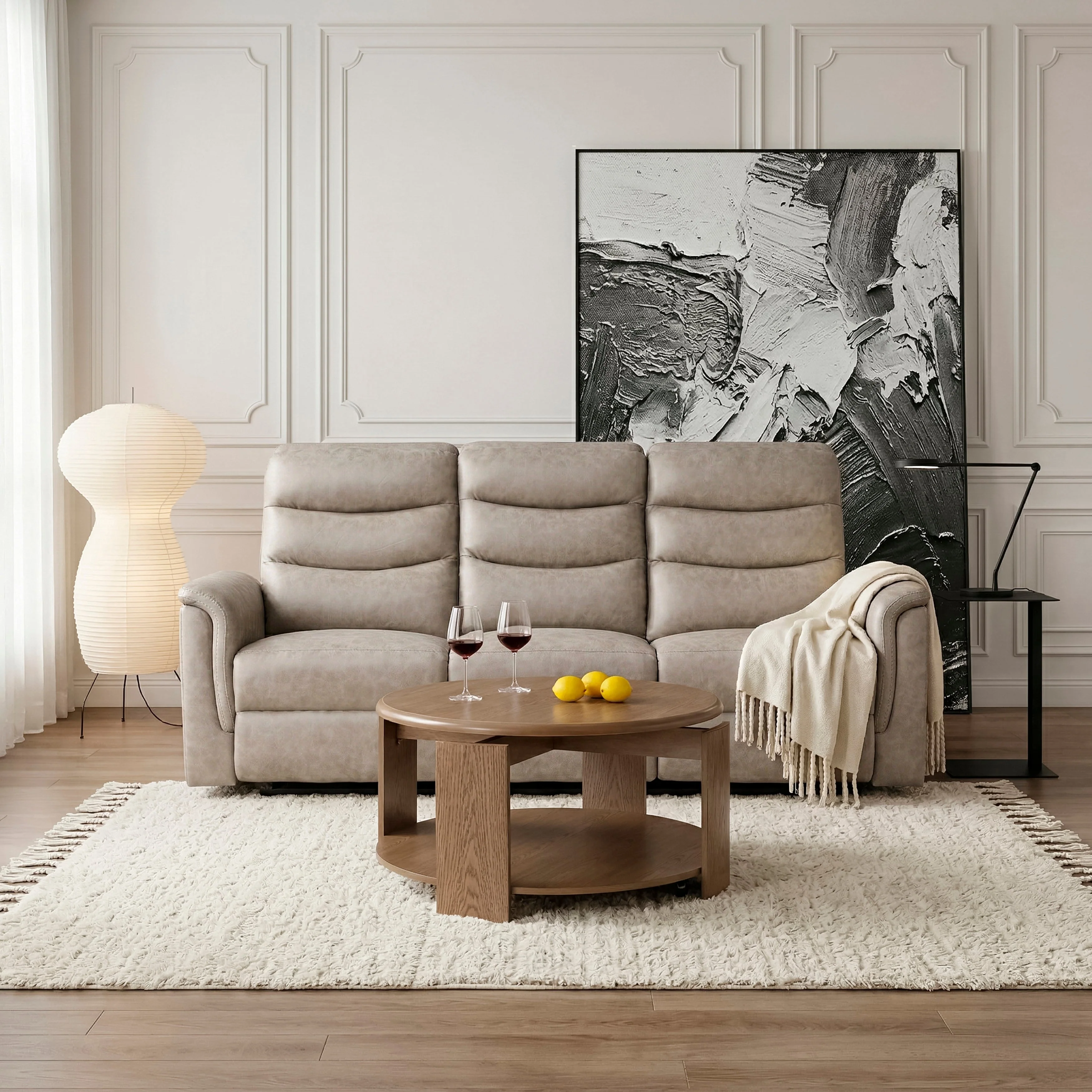 Metric Taupe 3-Piece Reclining Living Room Set - Image 25