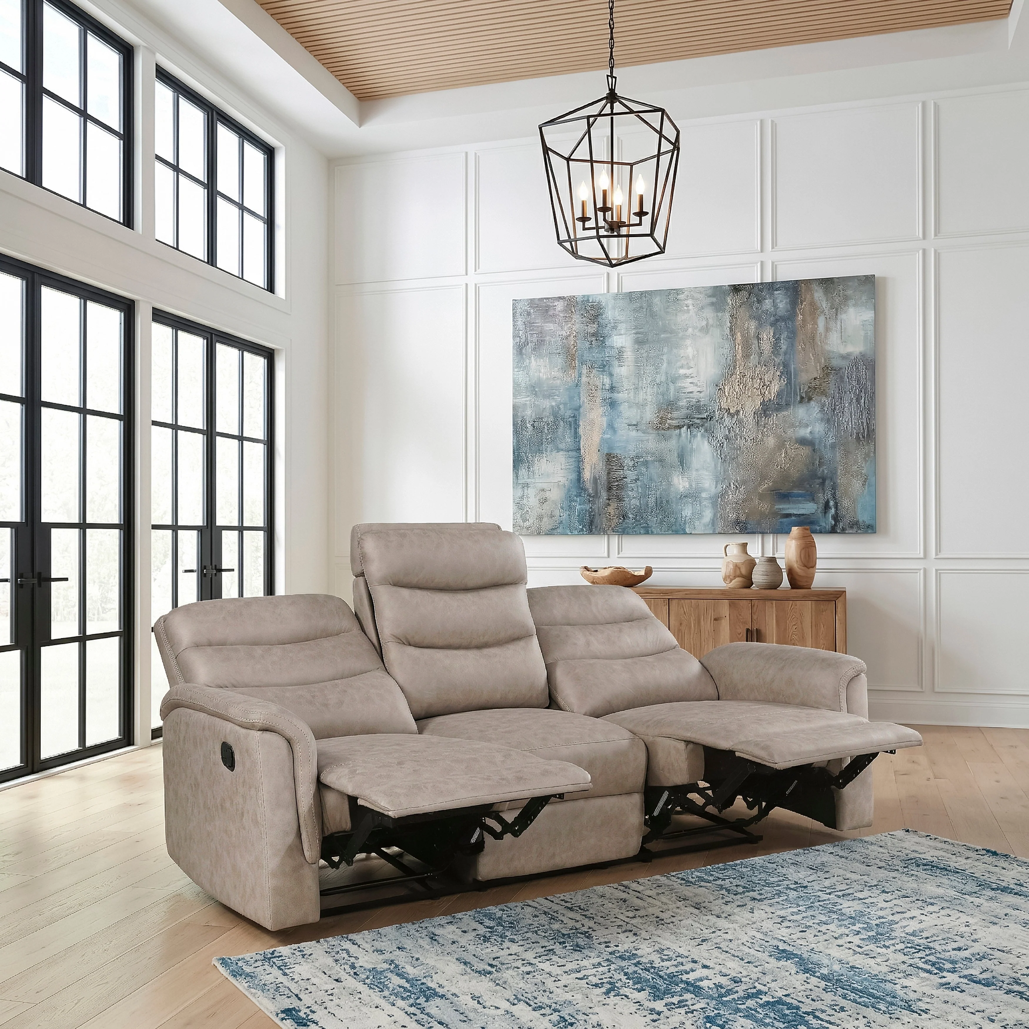 Metric Taupe 3-Piece Reclining Living Room Set - Image 26