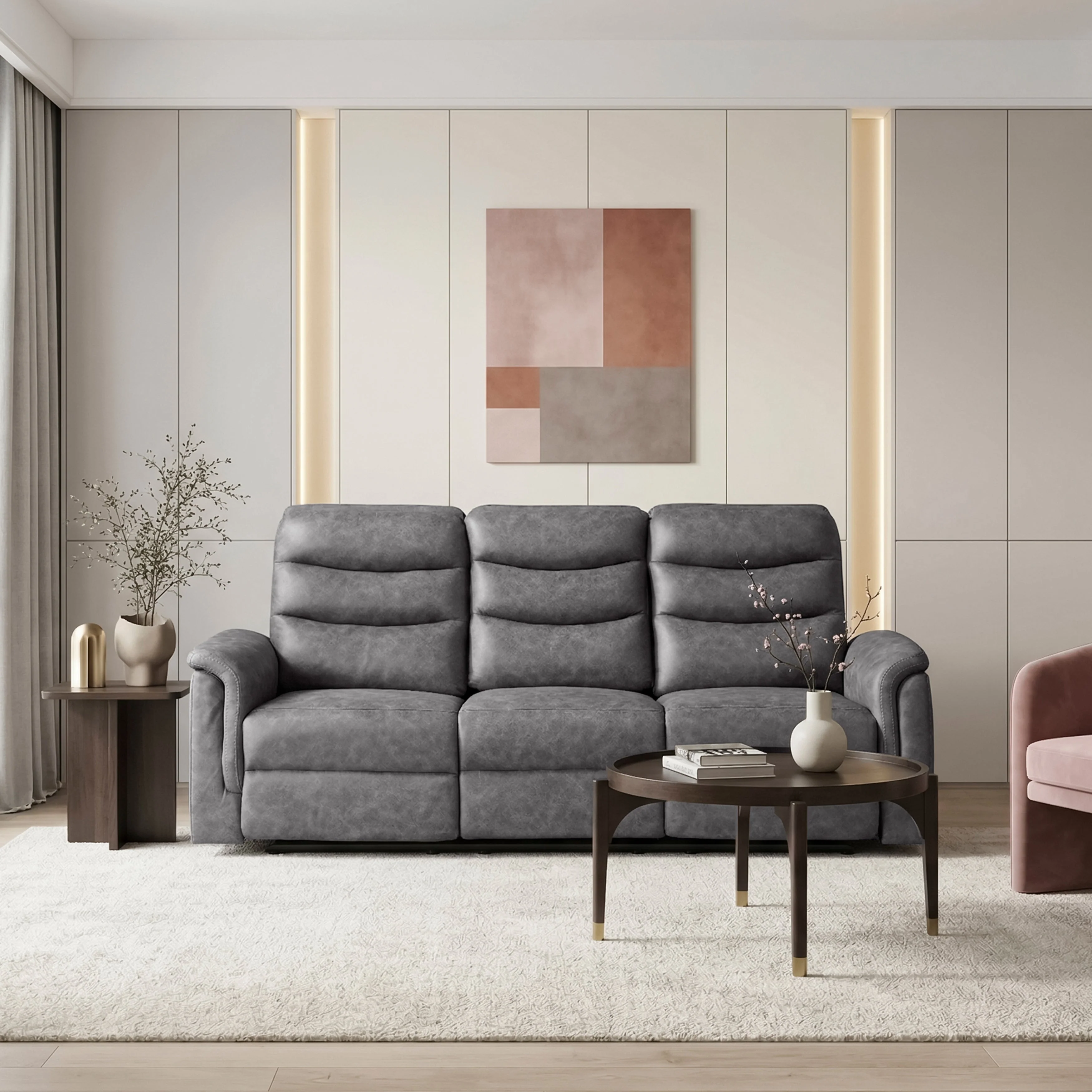 Metric Taupe Reclining Chair - Image 28