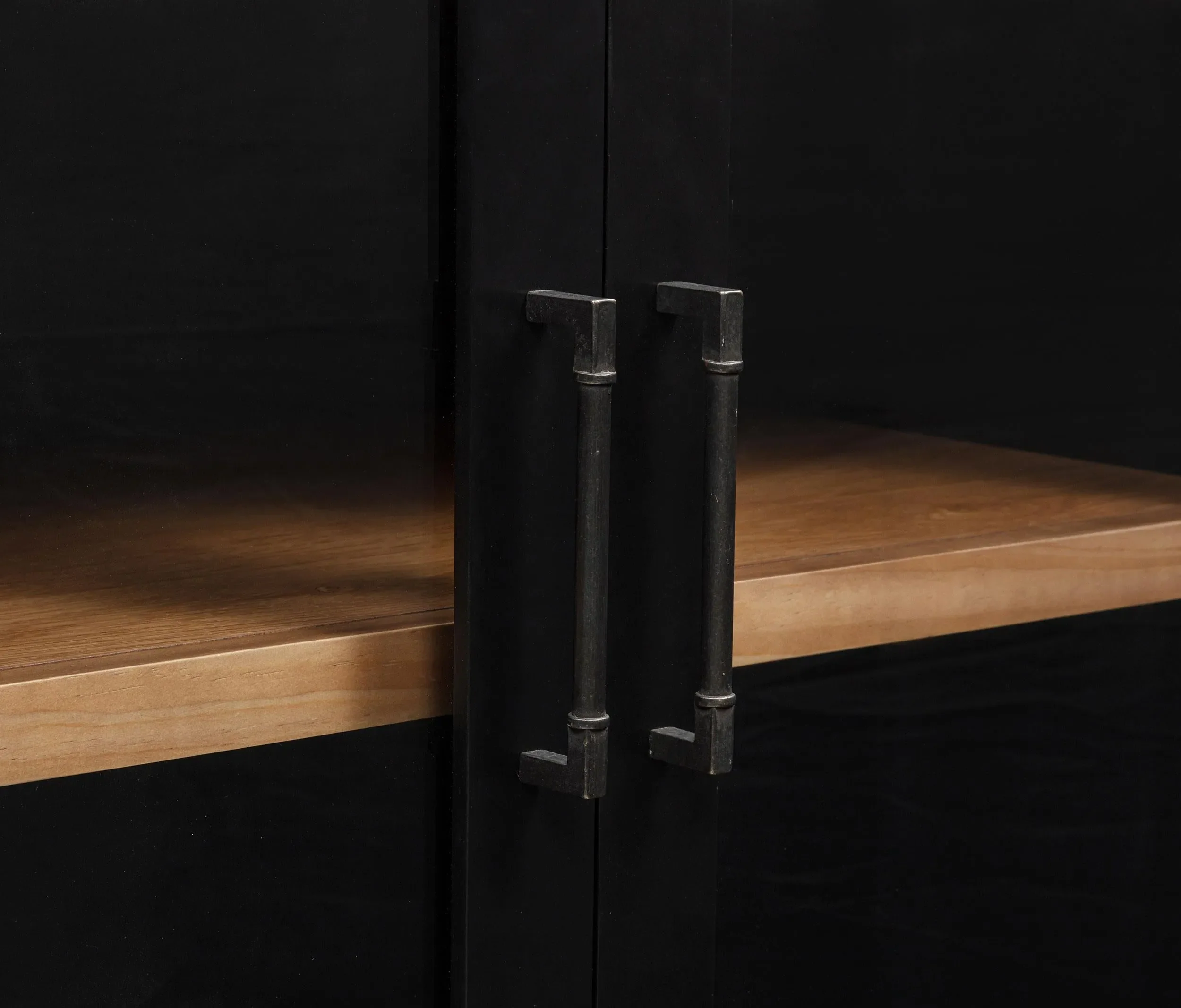 Middleton Black 4-Door Sideboard with Dual Drawers - Image 12