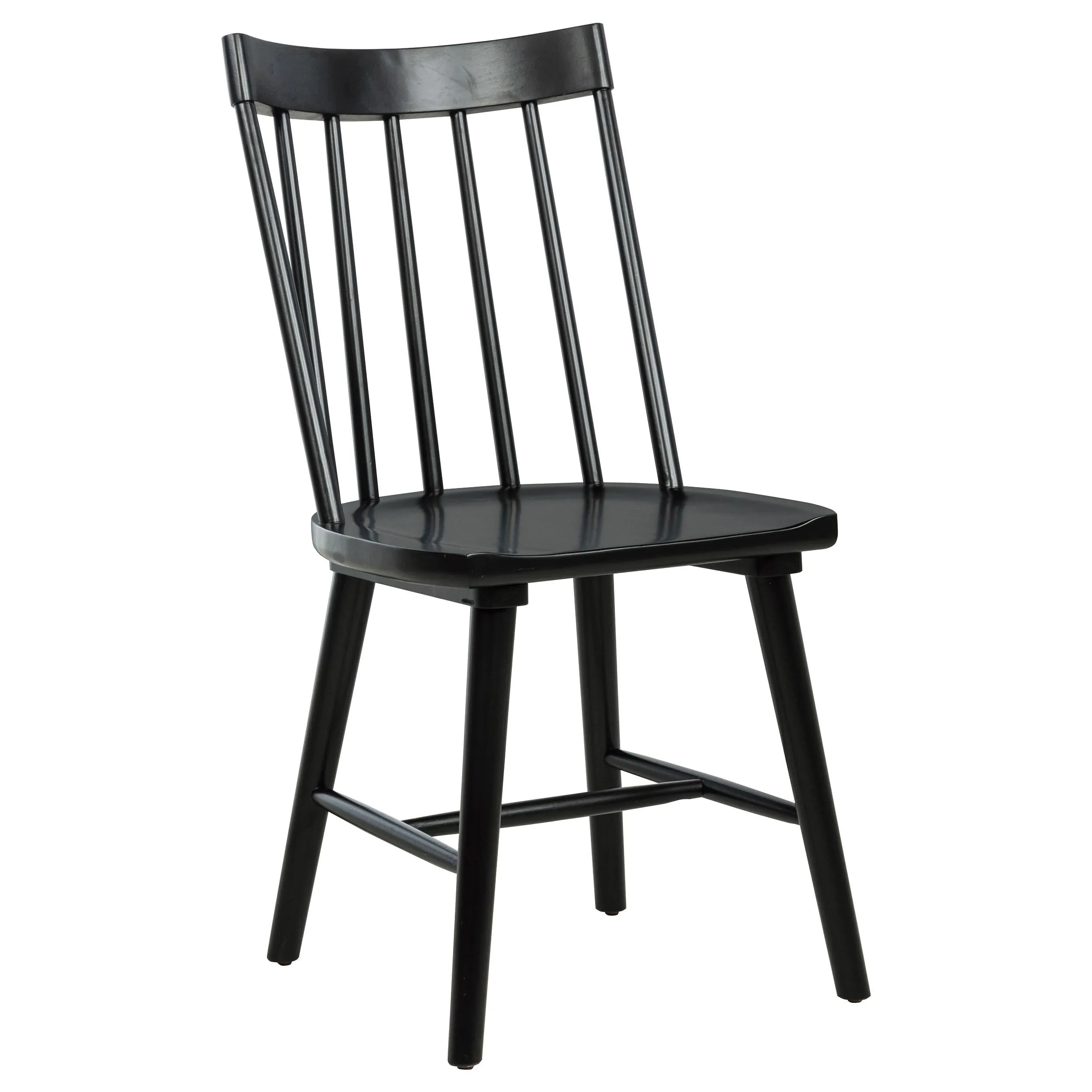 Middleton Black Solid Wood Dining Side Chair, Set of 2 - Image 3