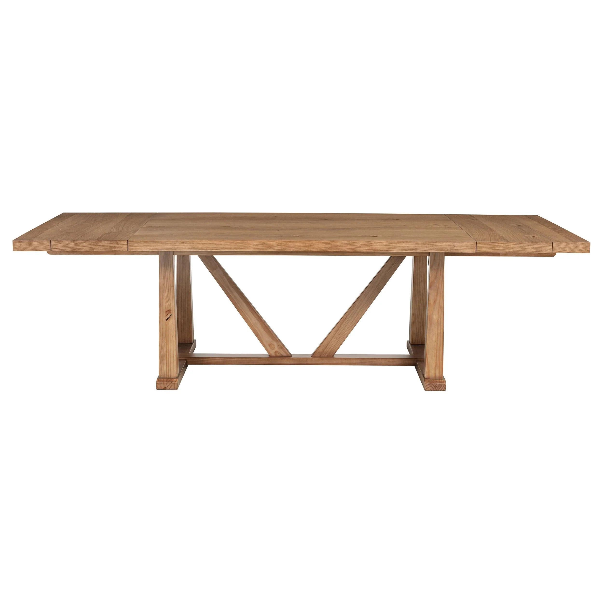 Middleton Natural Brown Dining Table with 106-inch Extension Leaf - Image 4