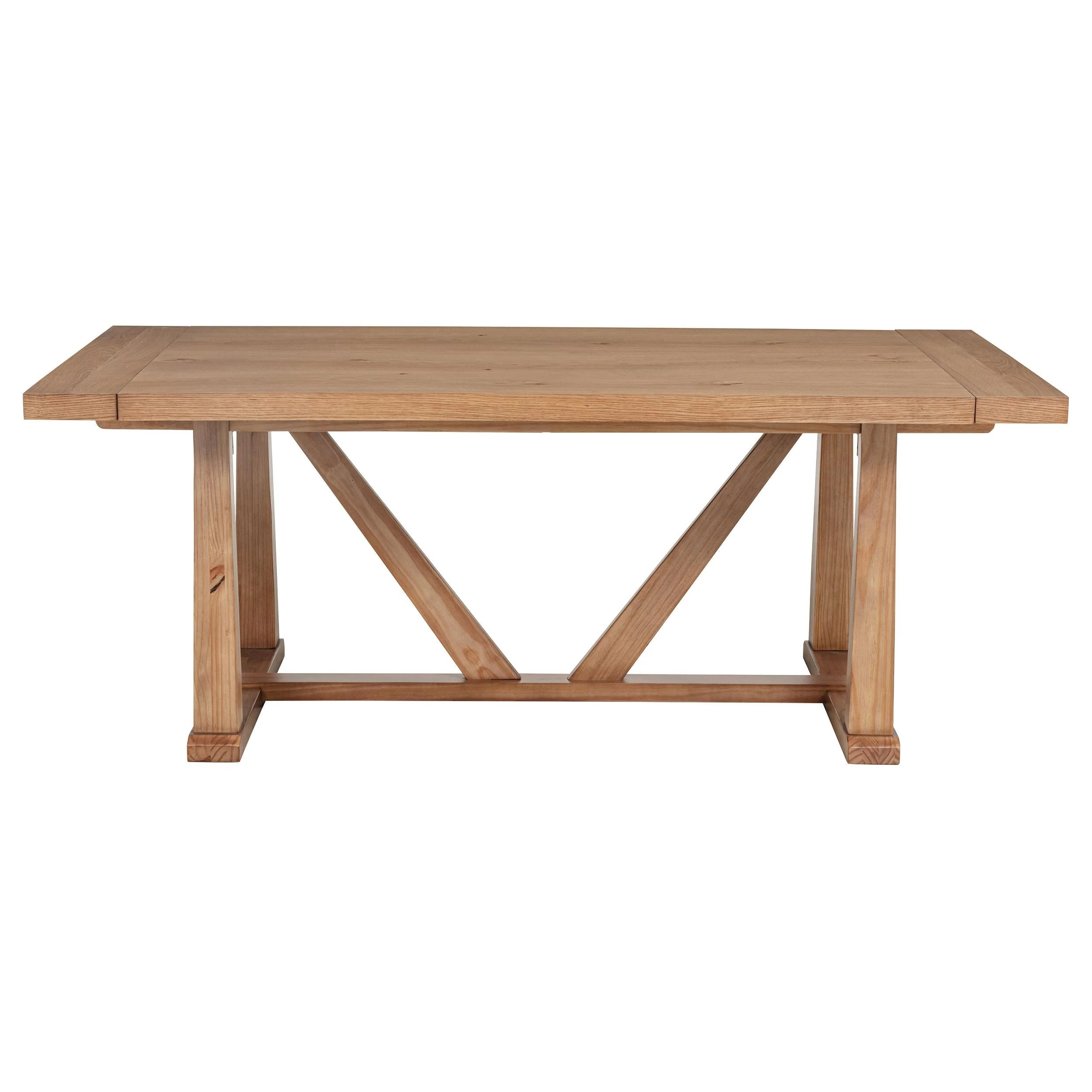 Middleton Natural Brown Dining Table with 106-inch Extension Leaf - Image 5