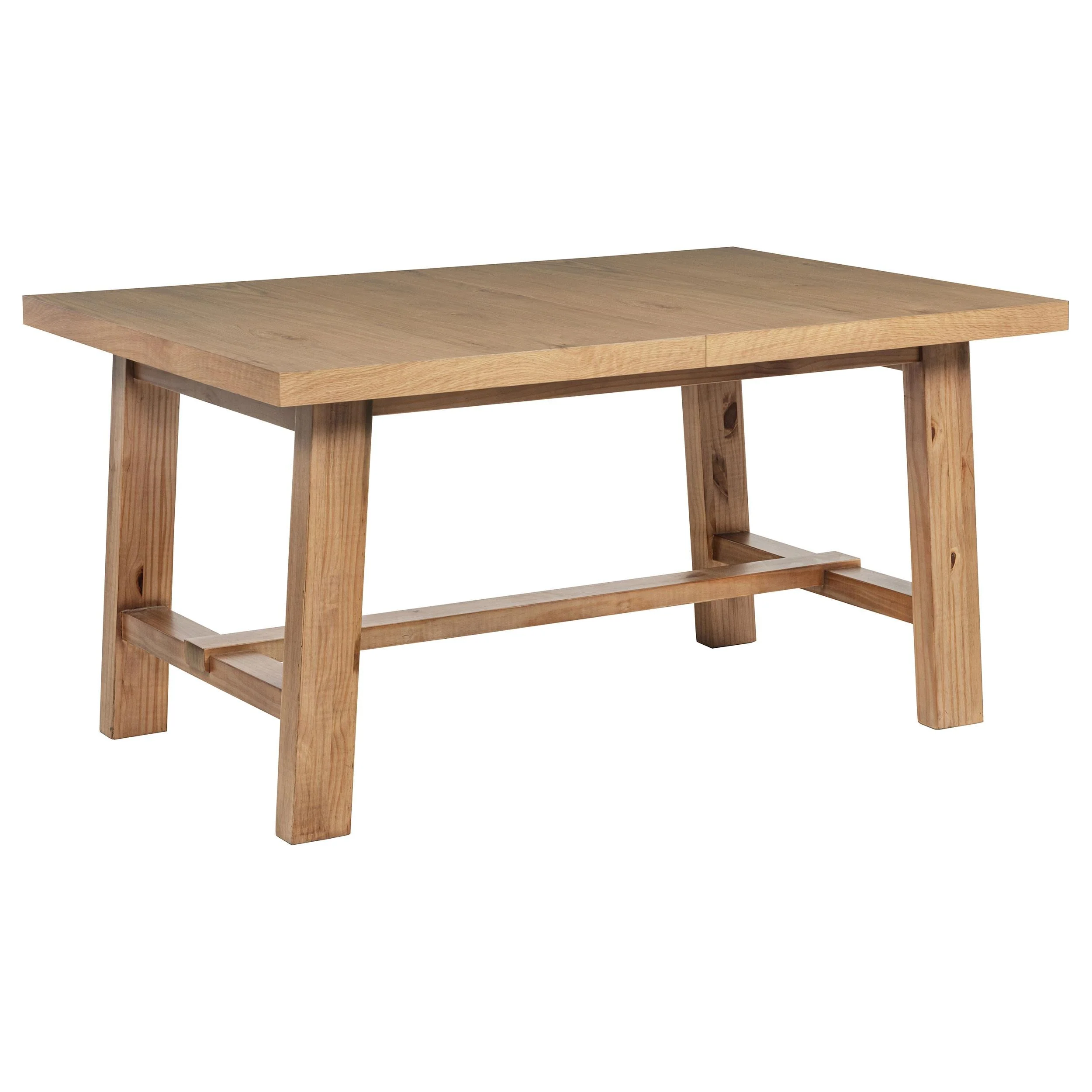 Middleton Natural Brown Dining Table with 76-inch Extension Leaf - Image 4