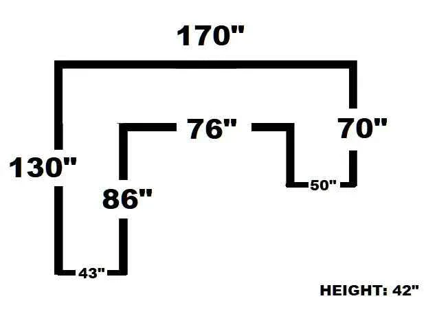 Midnight 4-Piece Black Oversized Right Arm Facing (RAF) Sectional - Image 3