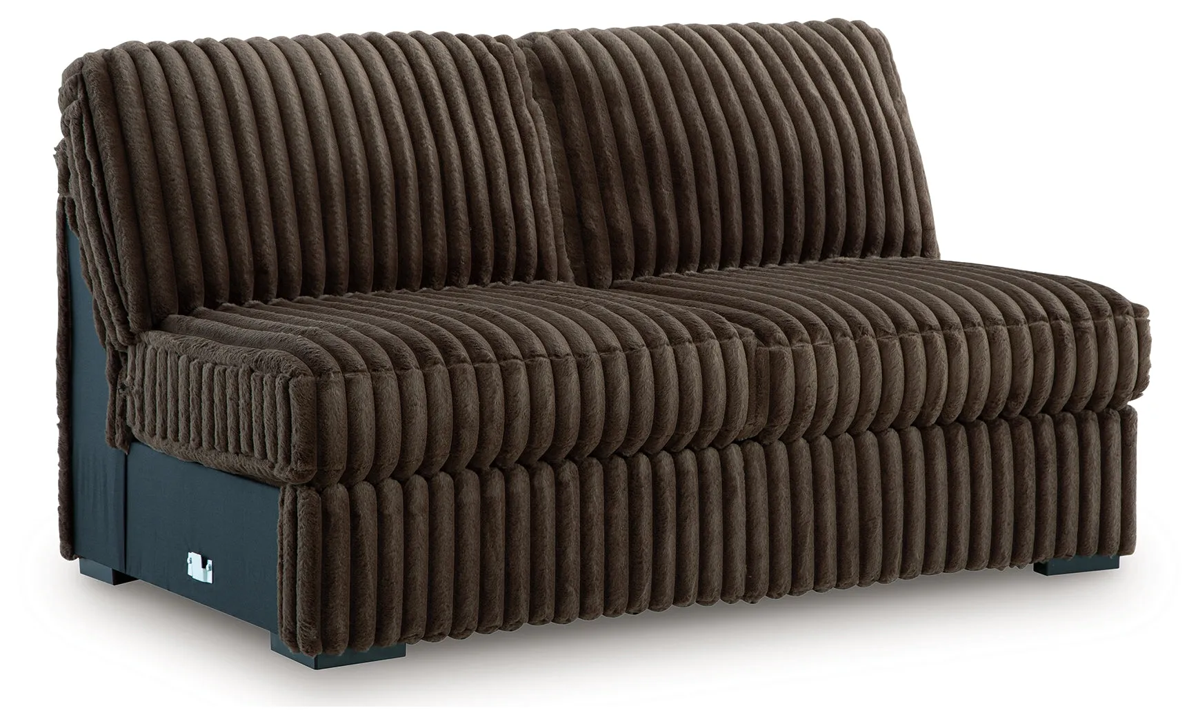 Midnight-Madness Chocolate 4-Piece Sectional and Oversized Chair - Image 6