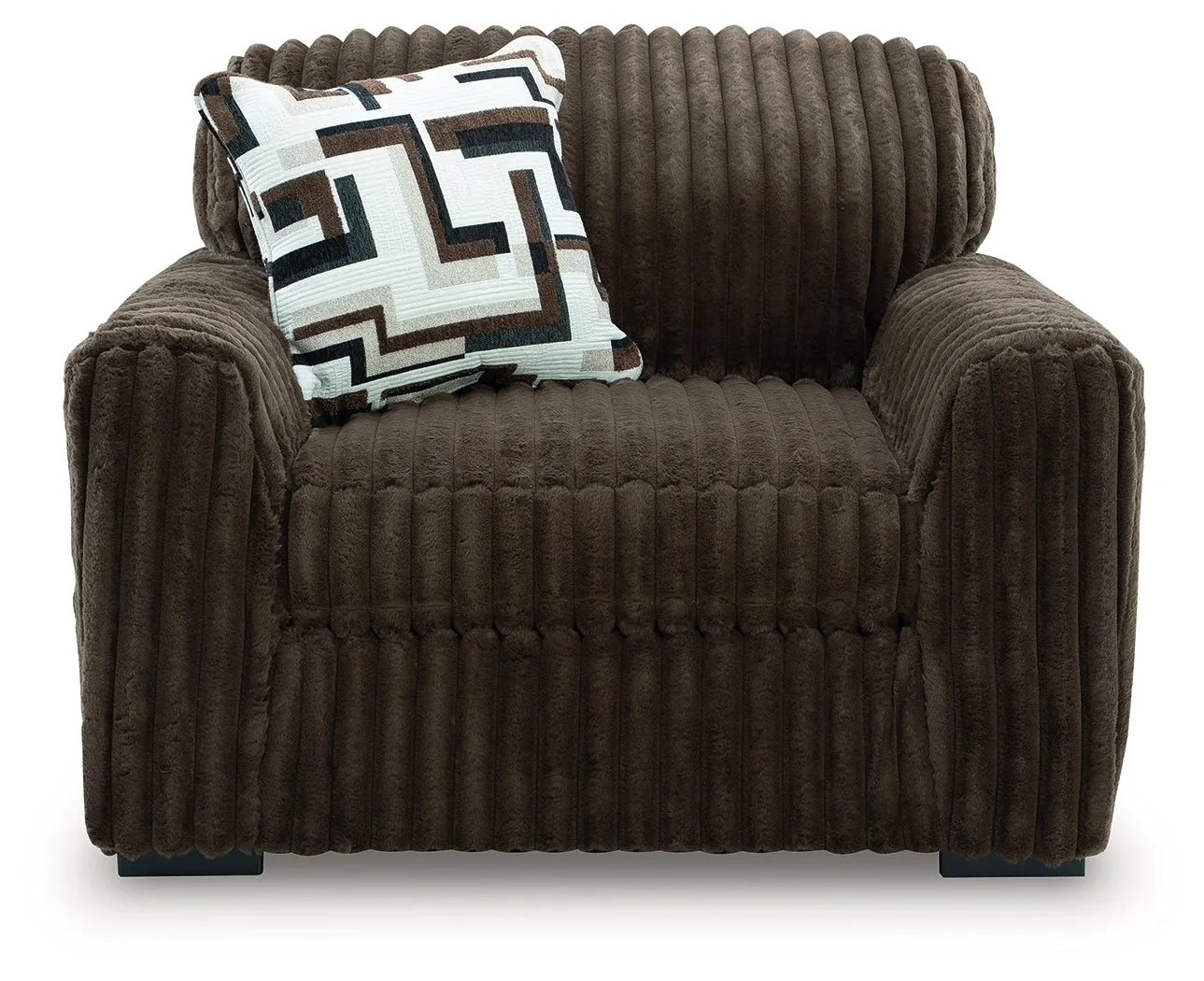 Midnight-Madness Chocolate Oversized Chair - Image 3