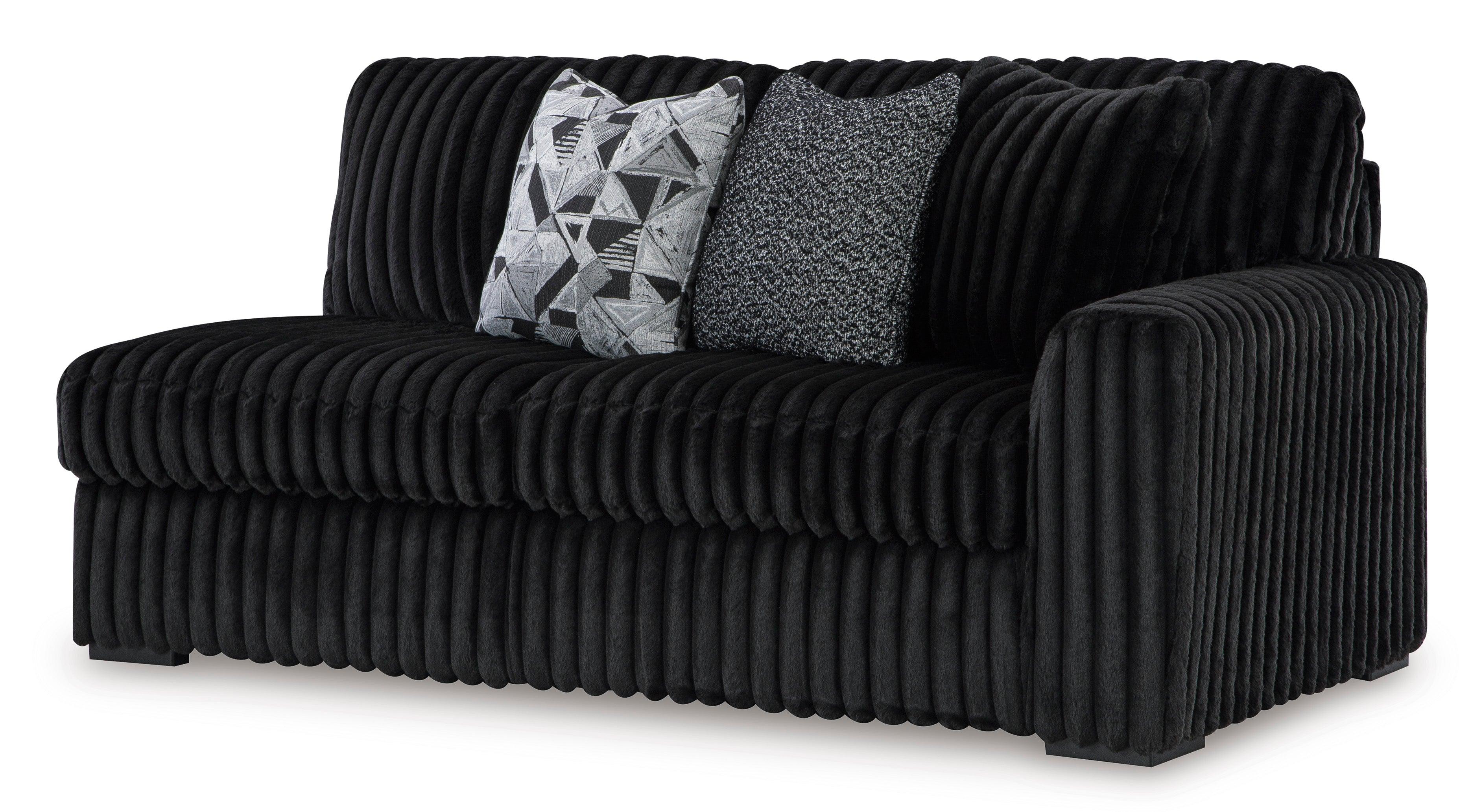 Midnight-Madness Onyx 3-Piece Sectional - Image 10