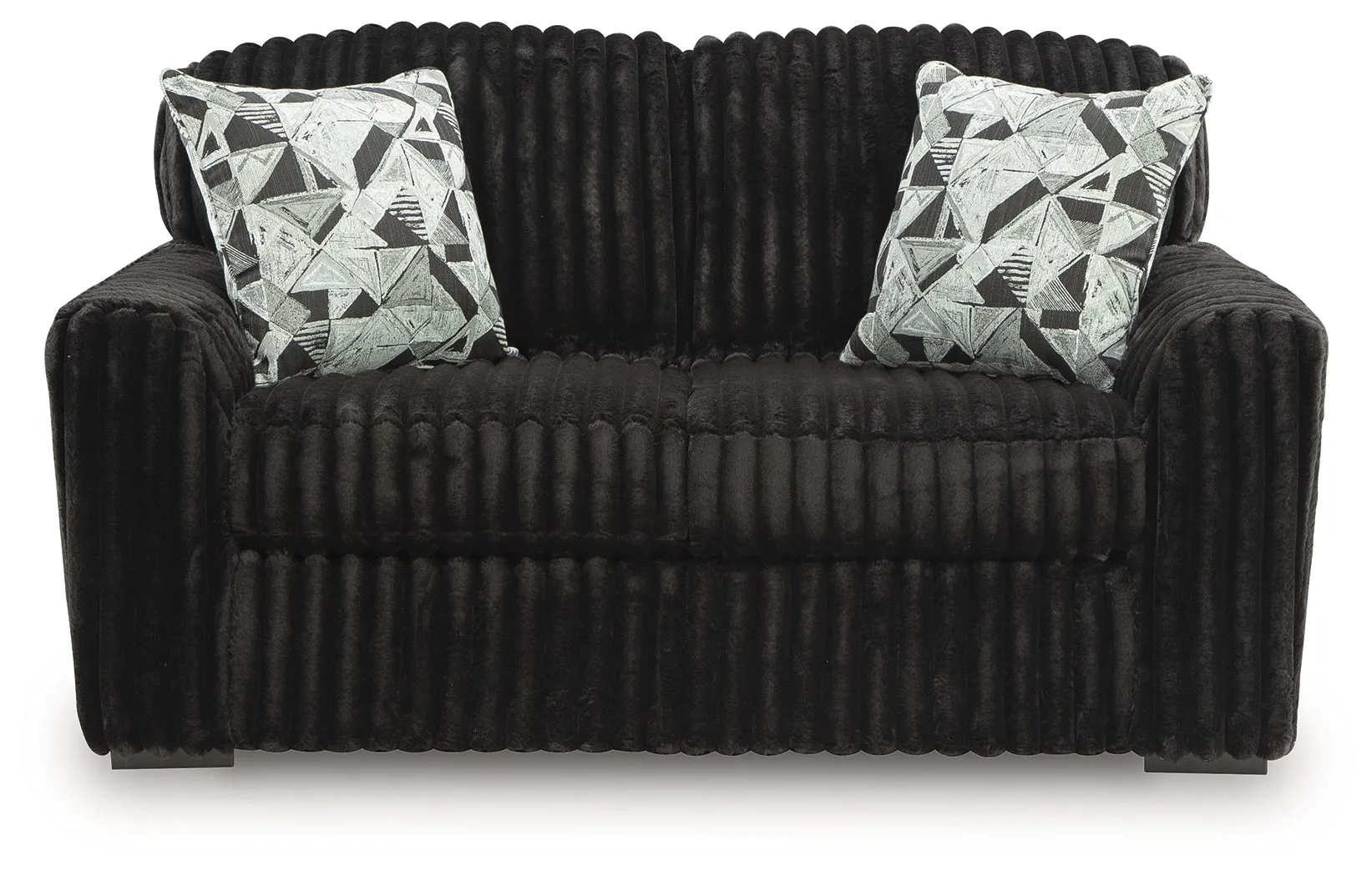 Midnight-Madness Onyx Loveseat - Image 3