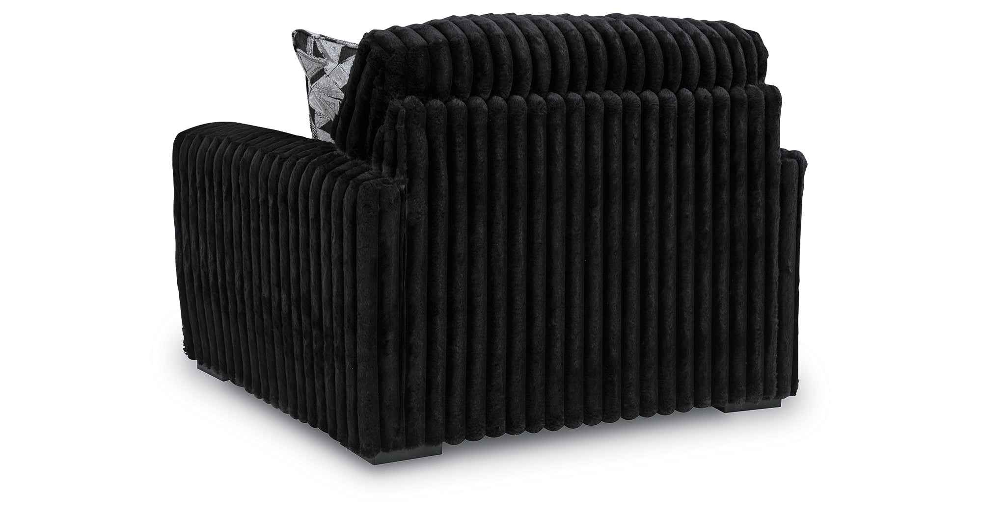 Midnight-Madness Onyx Oversized Chair with Accent Ottoman - Image 8
