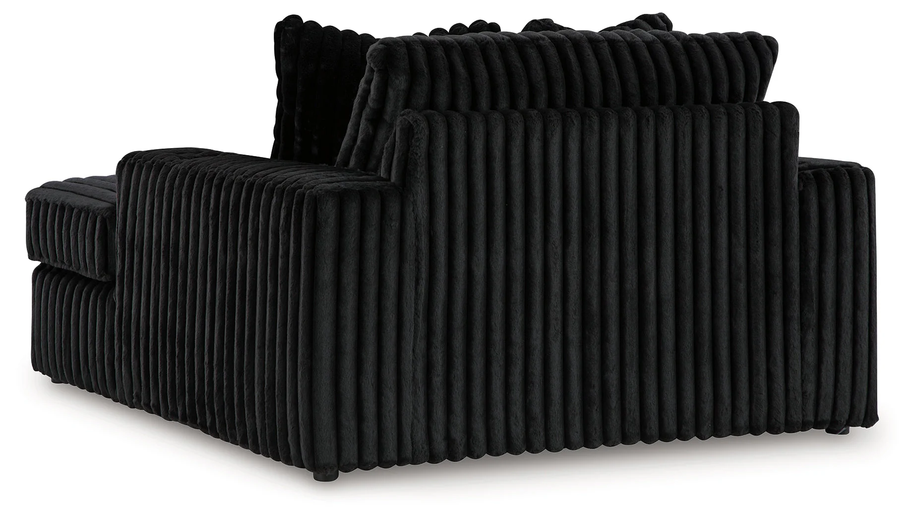 Midnight-Madness Onyx Oversized Chaise and Accent Ottoman - Image 5