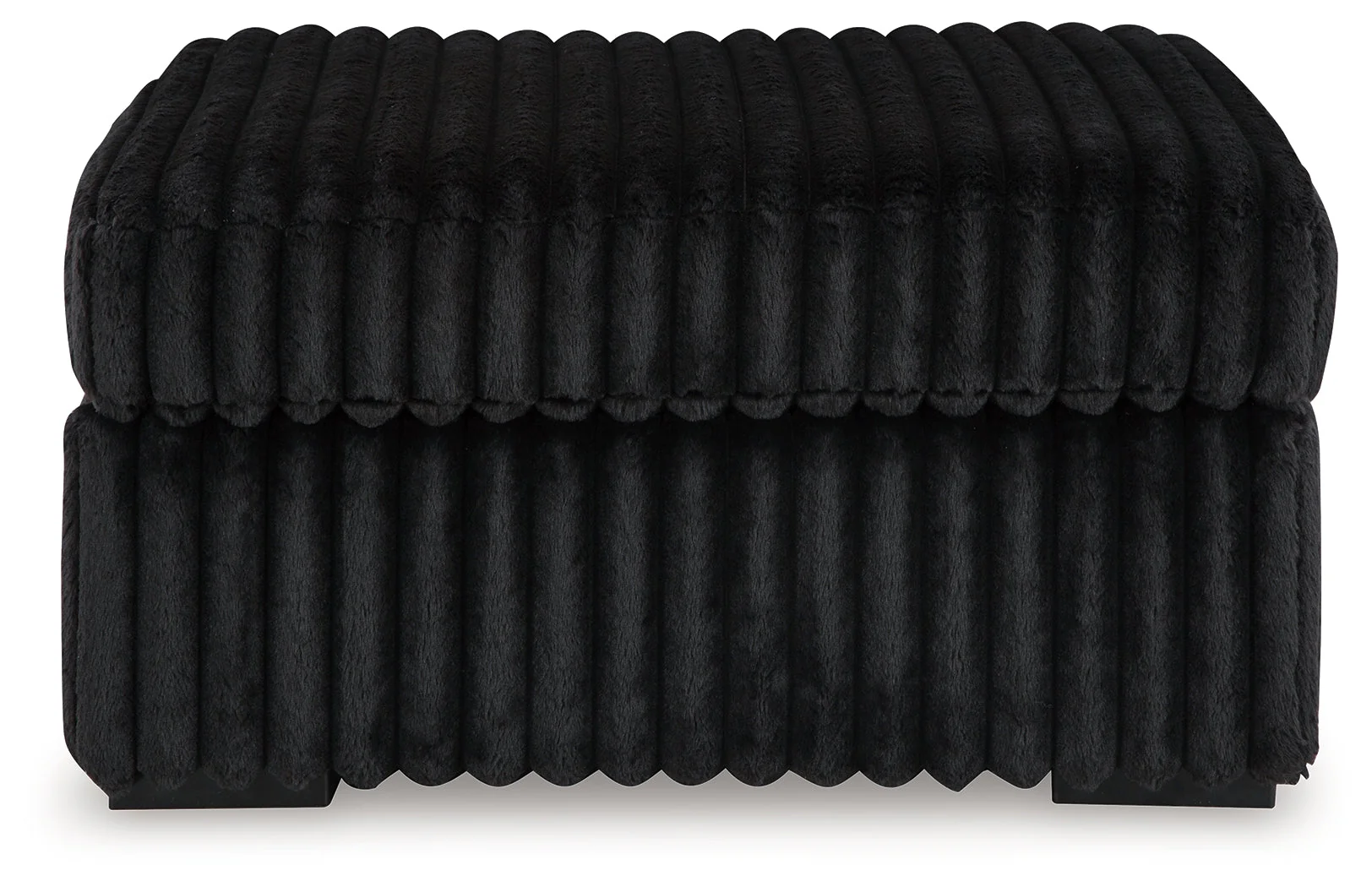 Midnight-Madness Onyx Oversized Chaise and Accent Ottoman - Image 6