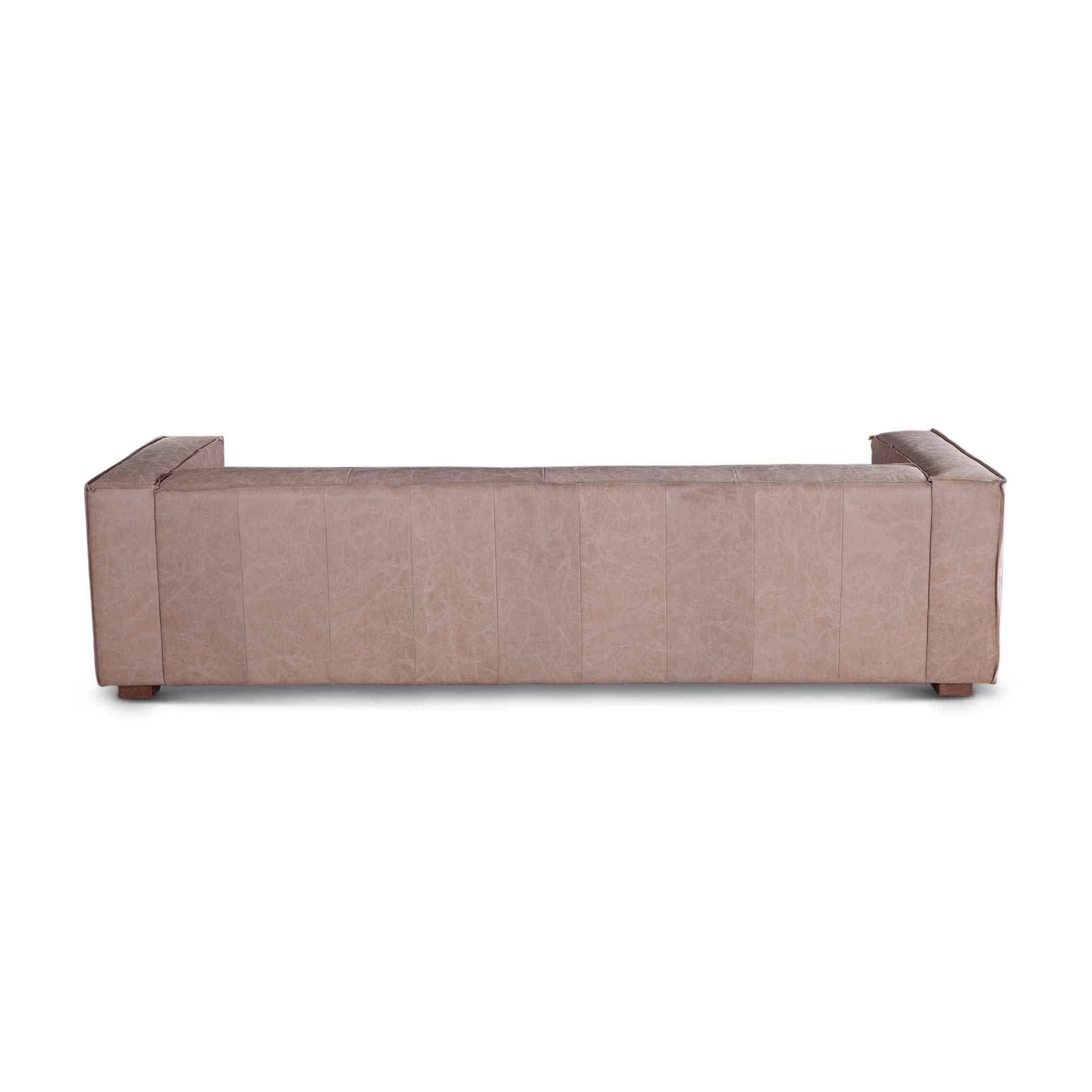 Milano 106" Sofa in Vintage Cream Top Grain Leather - Image 3