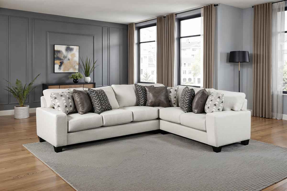 Millburn White Sectional - Image 2