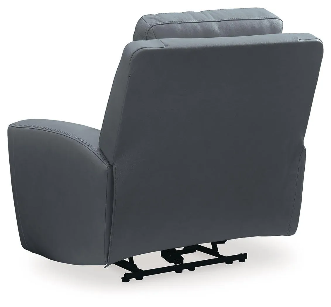Mindanao Steel Dual Power Leather Recliner - Image 5