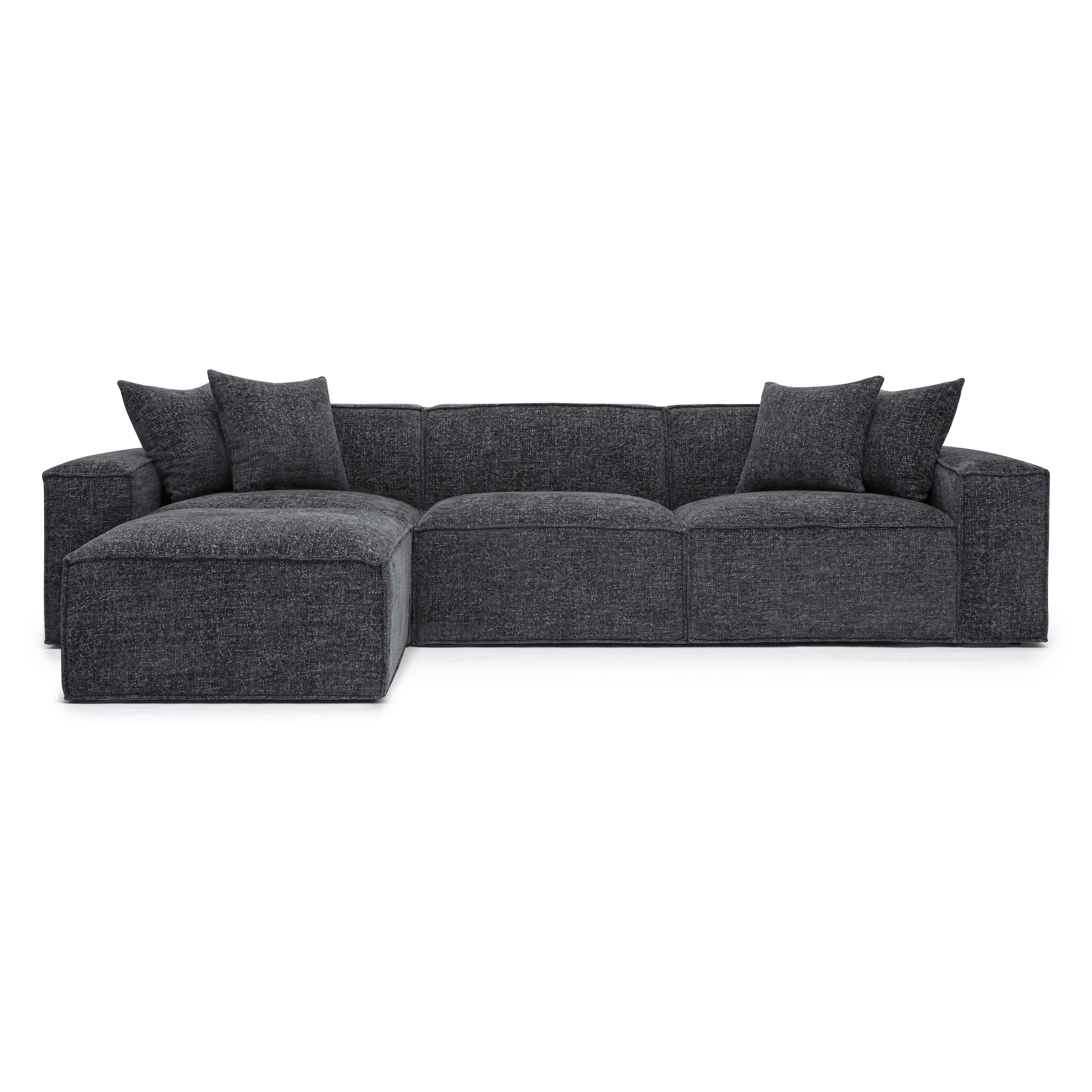 Mindy Chenille Basketweave Modular Sectional - Image 11