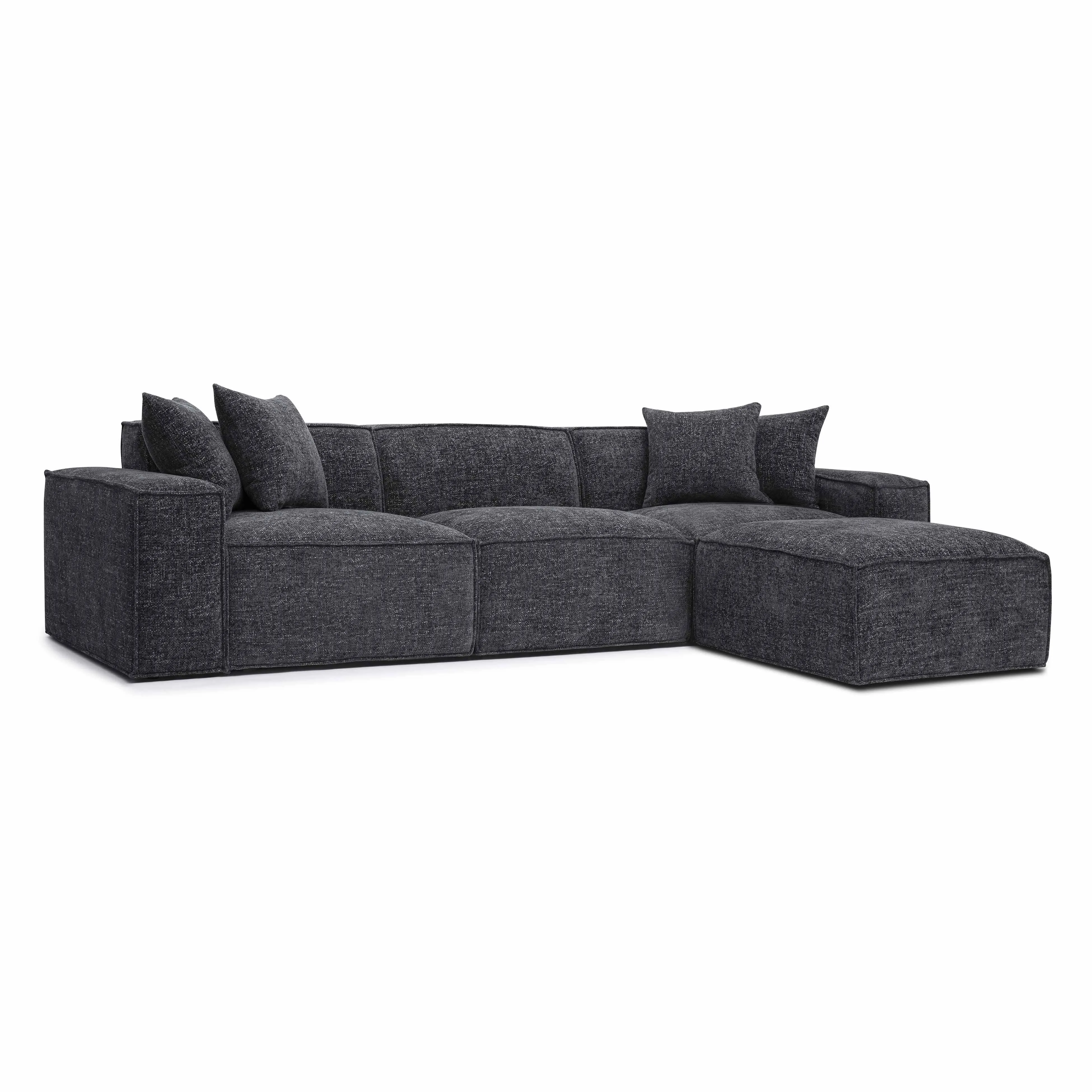 Mindy Chenille Basketweave Modular Sectional - Image 12