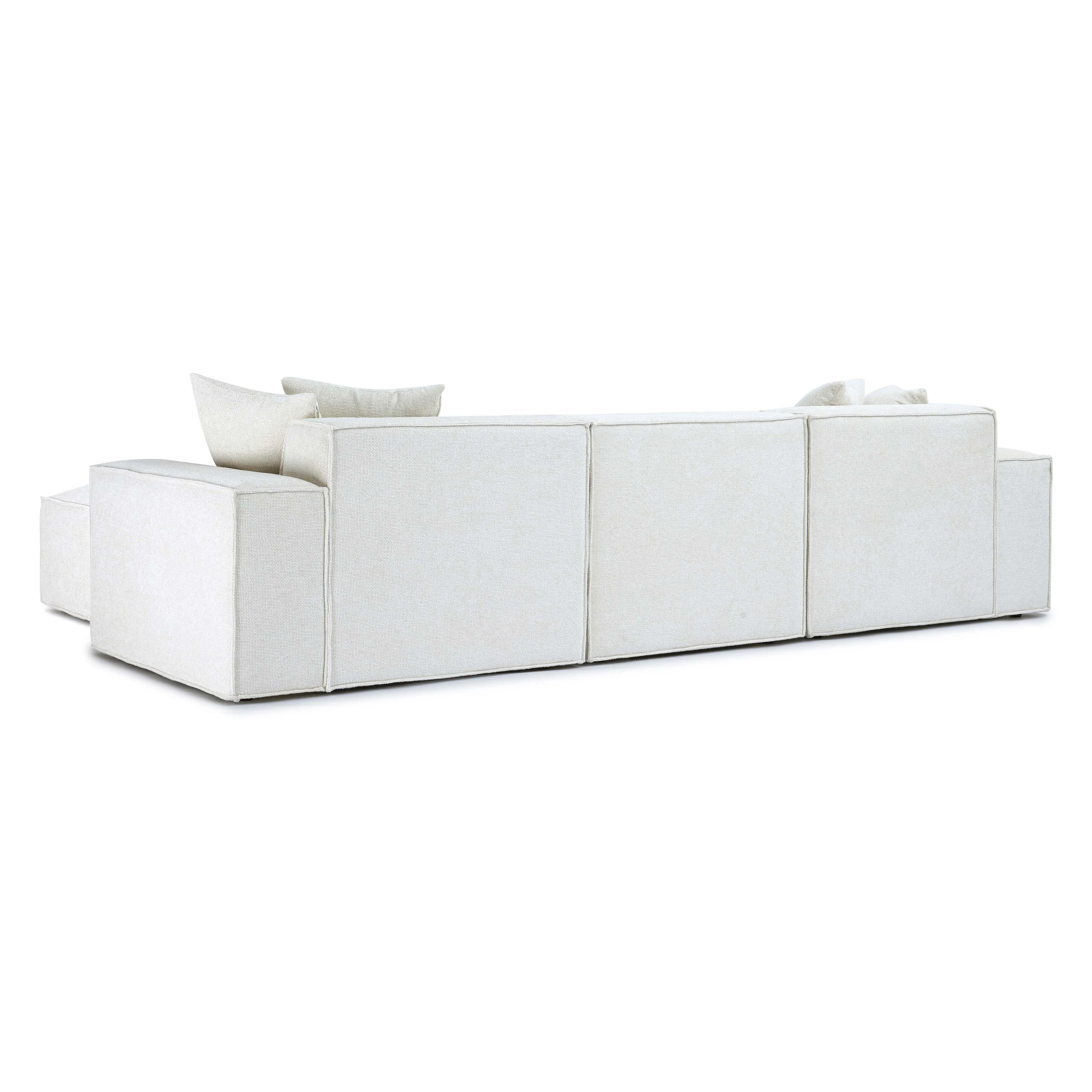 Mindy Chenille Basketweave Modular Sectional - Image 3