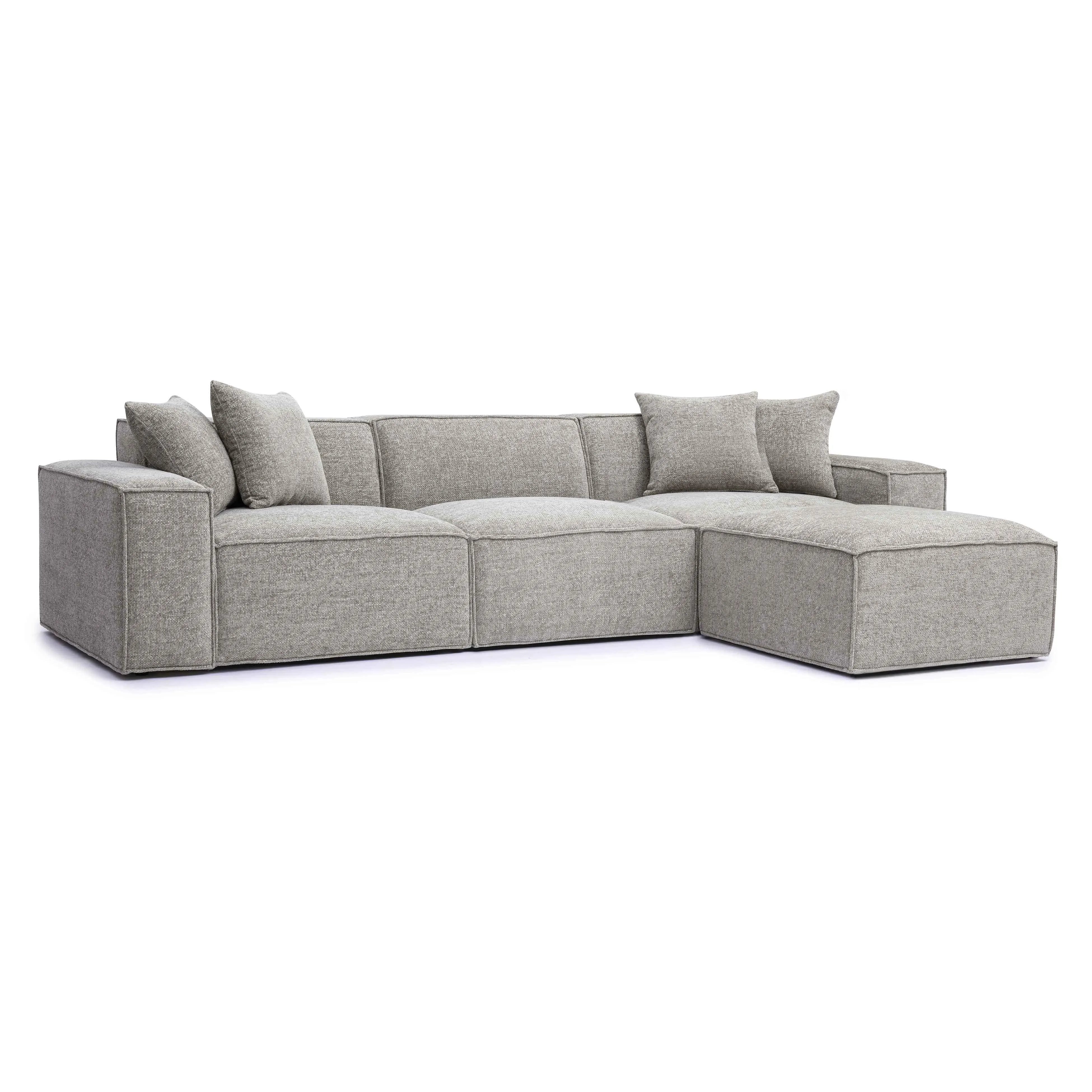 Mindy Chenille Basketweave Modular Sectional - Image 7