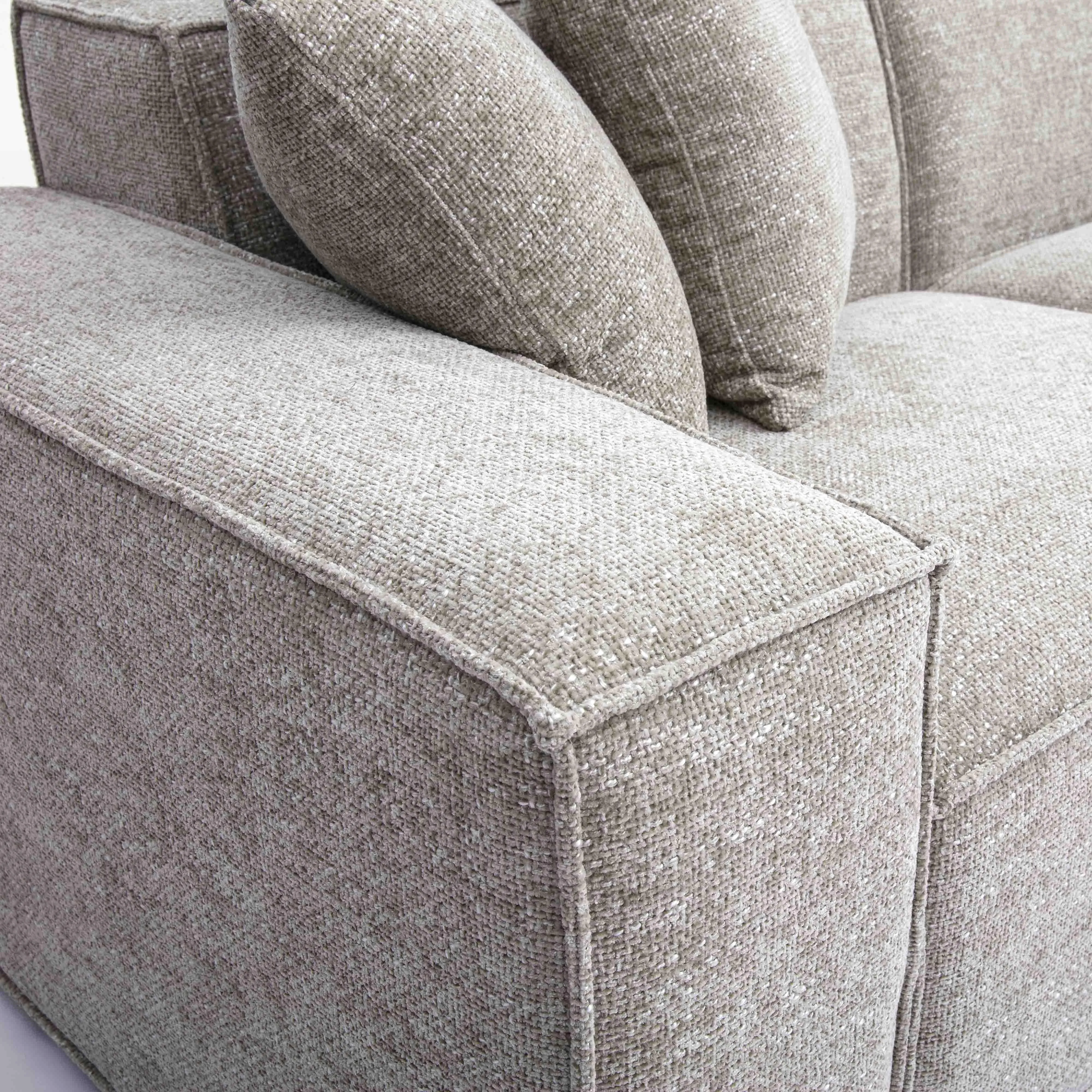 Mindy Chenille Basketweave Modular Sectional - Image 9