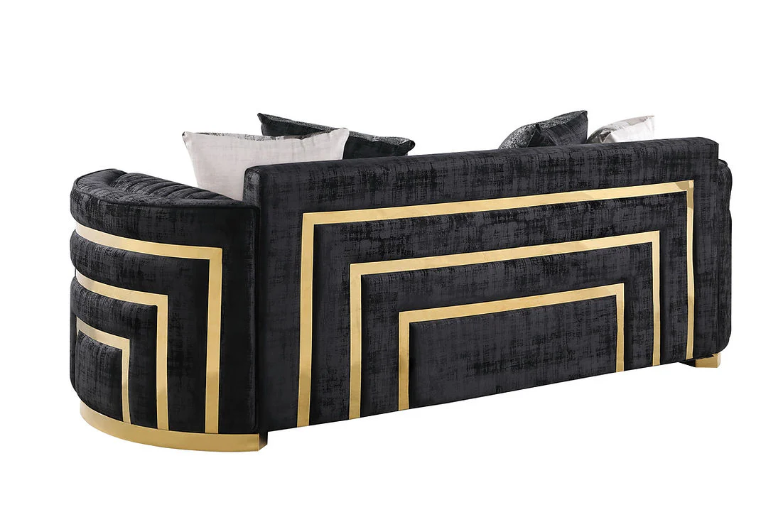 Minerva Black Living Room Set - Image 6