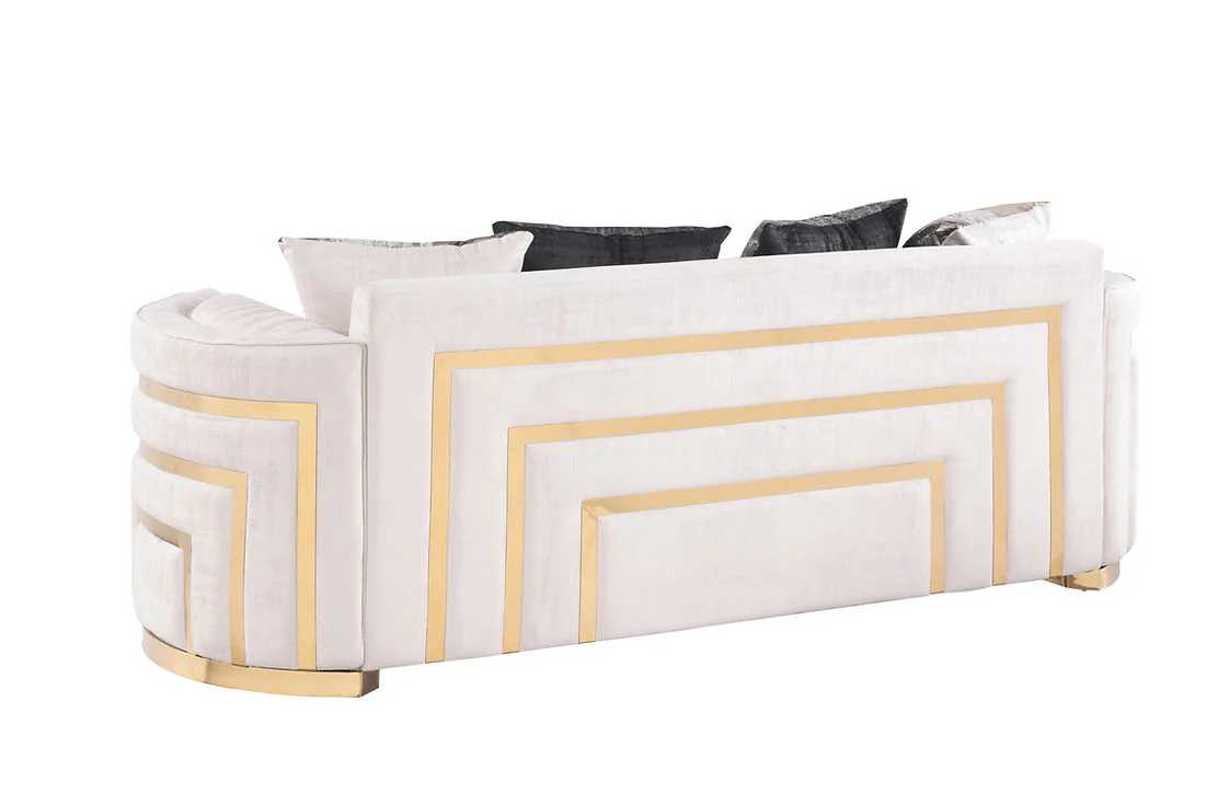 Minerva Cream  Living Room Set - Image 4