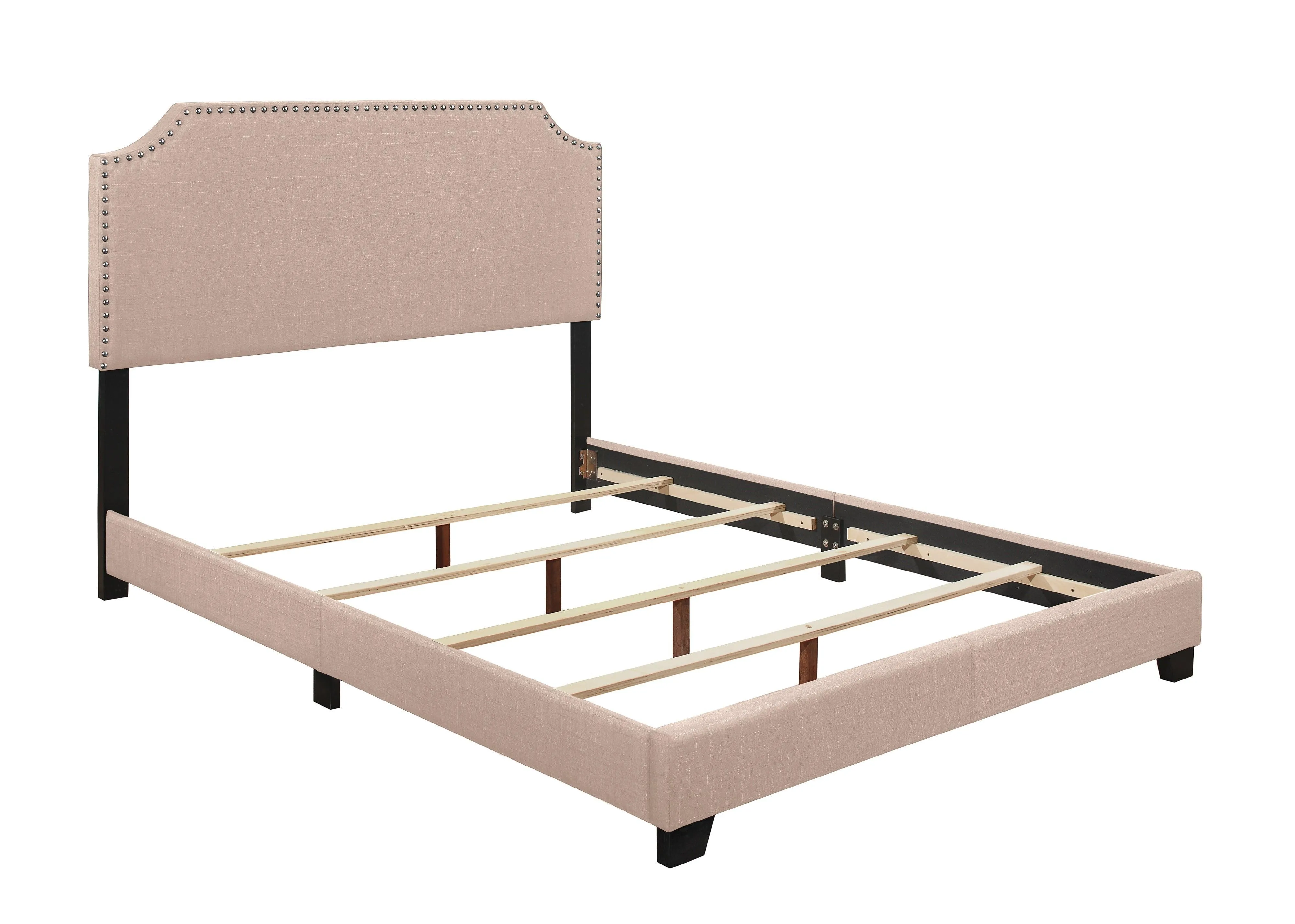 Miranda Beige King Upholstered Bed - Image 2
