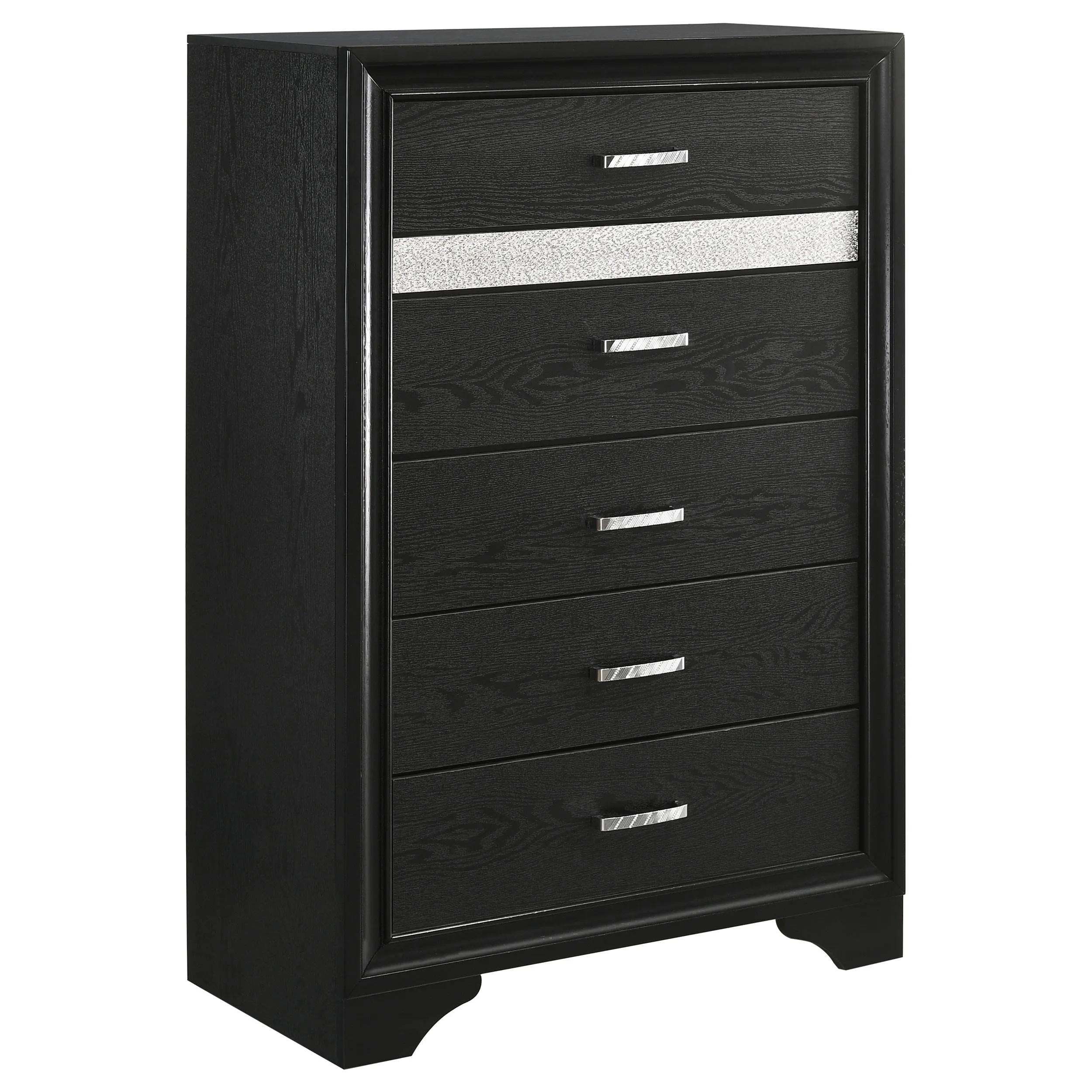 Miranda Black 5-Piece Queen Bedroom Set - Image 11