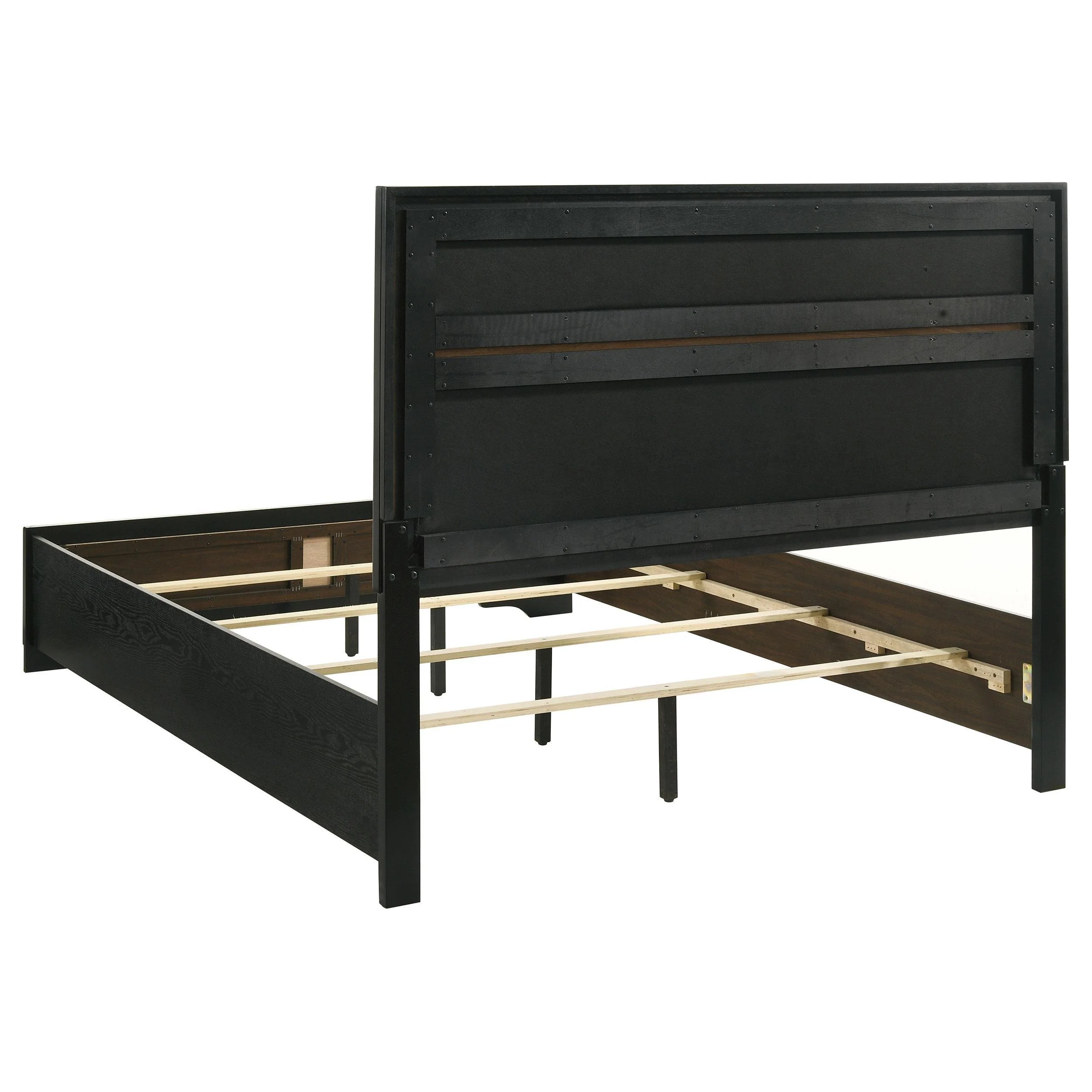 Miranda Black 55-inch Upholstered Eastern King Panel Bed - Image 3
