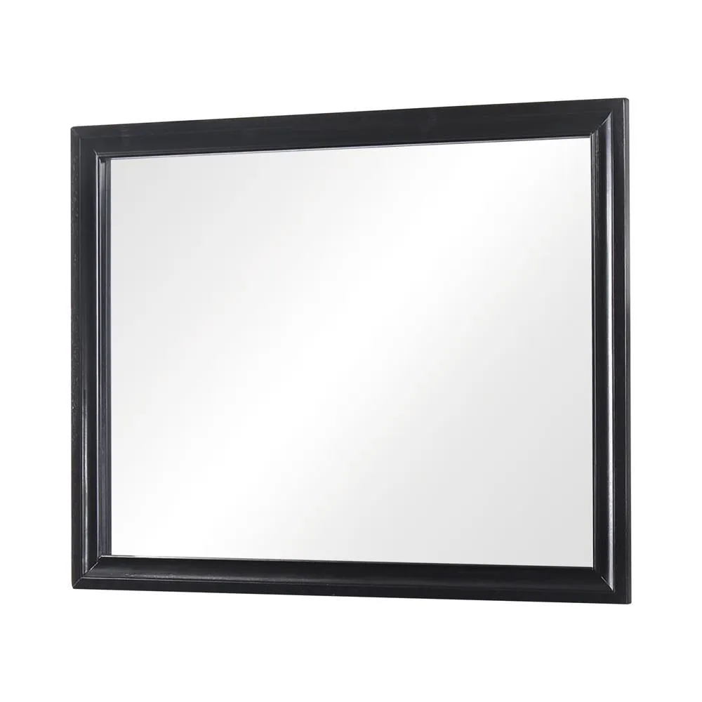 Miranda Black Rectangular Mirror - Image 2