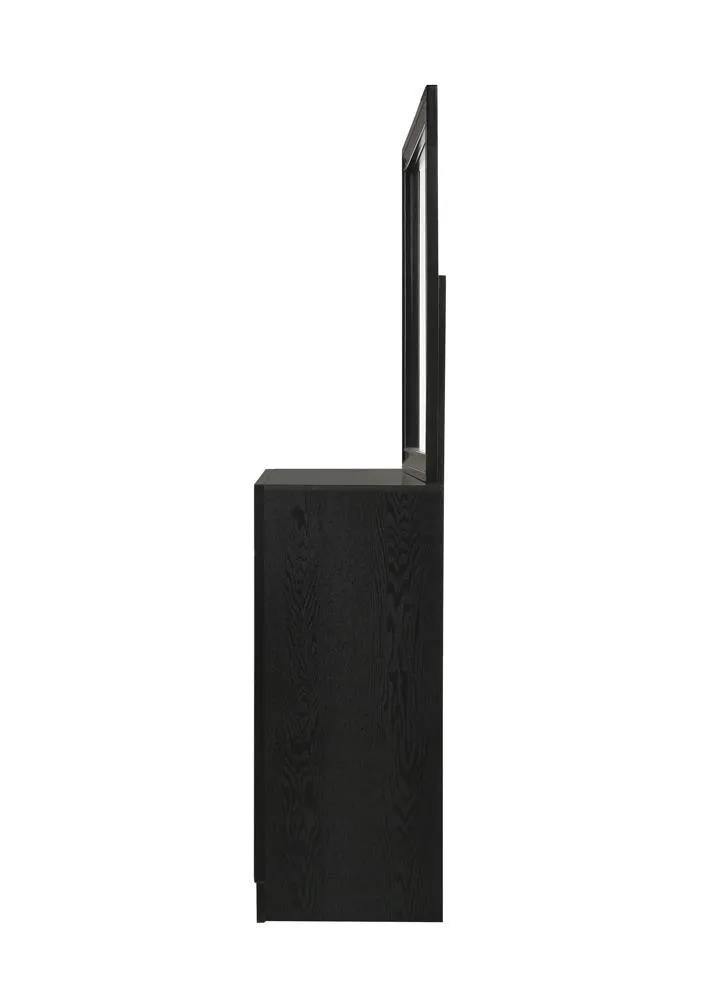 Miranda Black Rectangular Mirror - Image 8