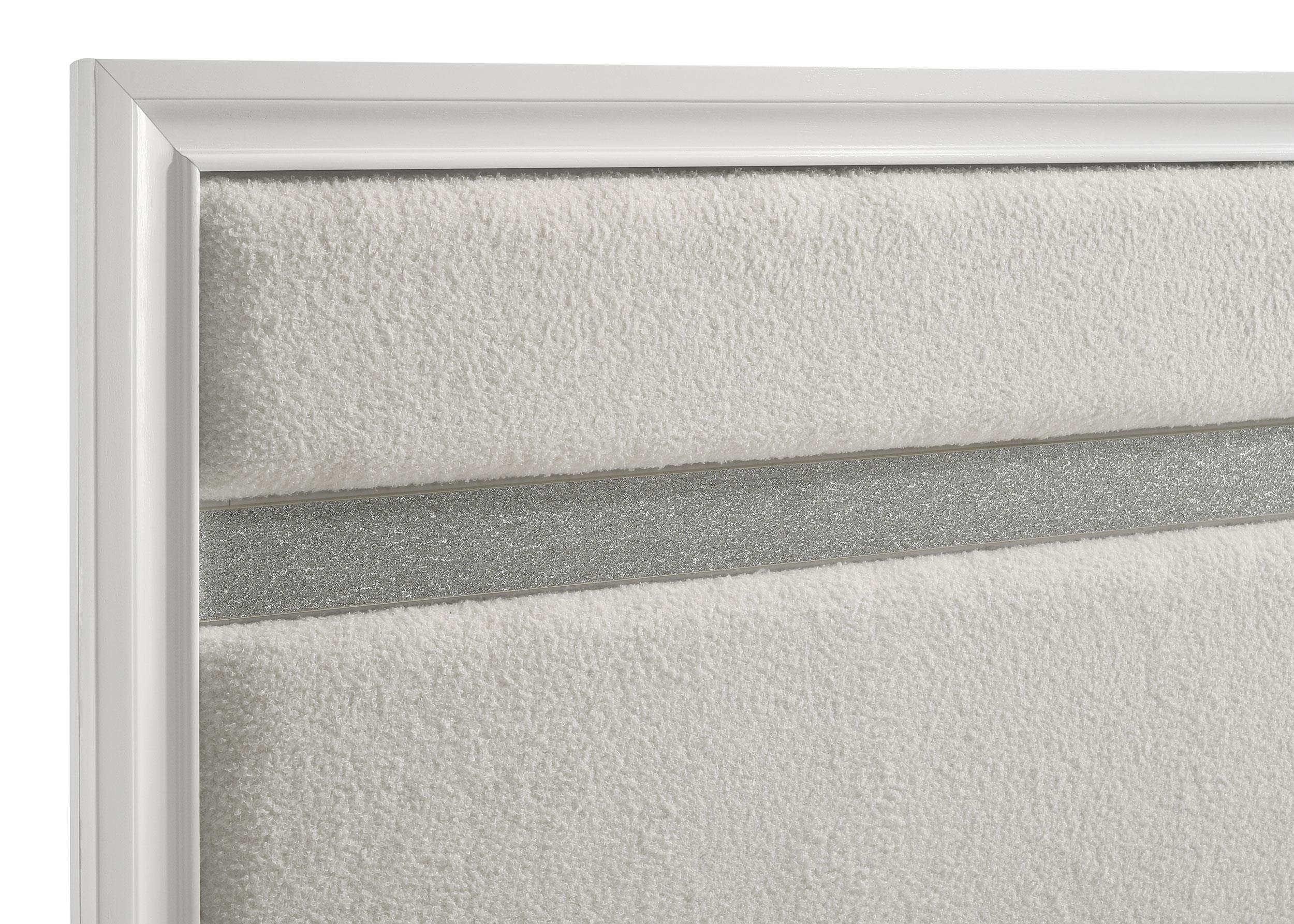 Miranda White 55-inch Upholstered Eastern King Panel Bed - Image 6