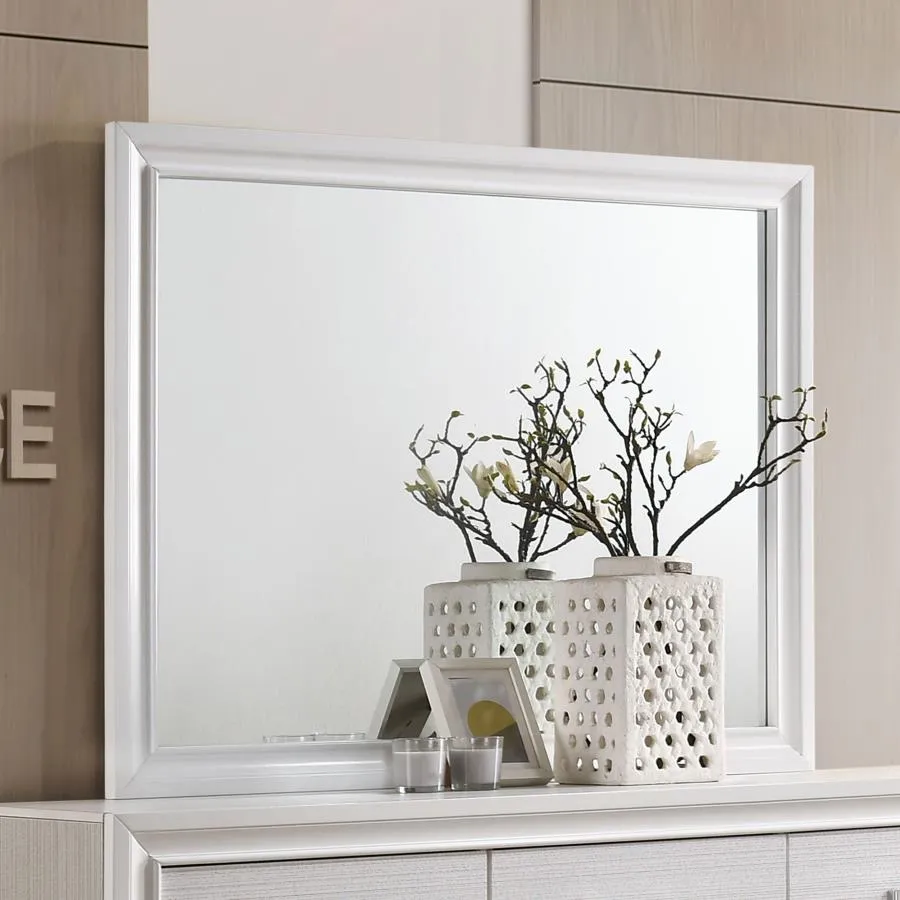 Miranda White Rectangular Mirror