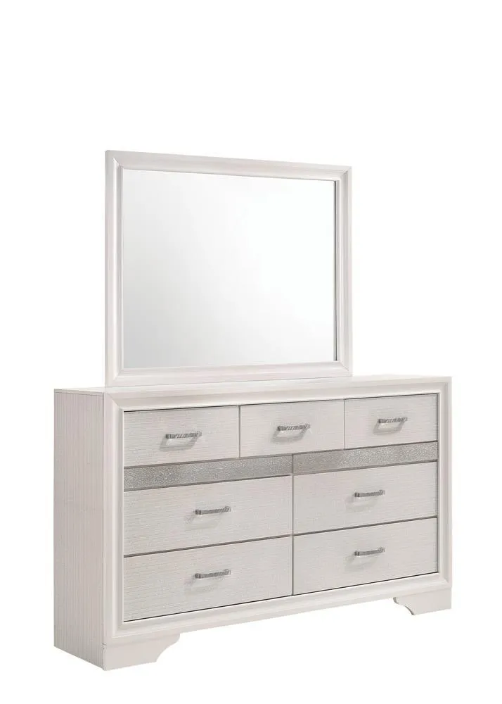 Miranda White Rectangular Mirror - Image 4
