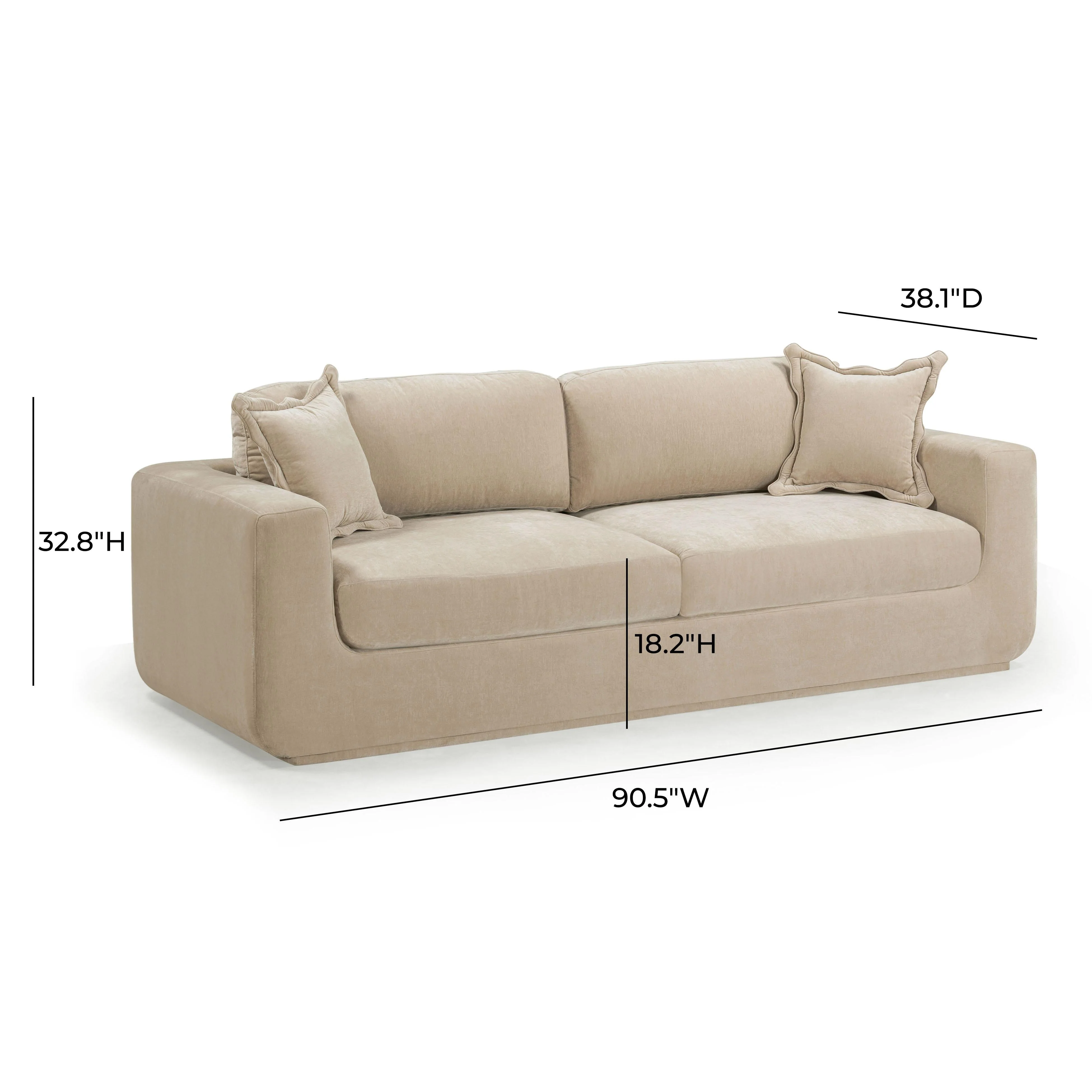 Miri Upcycled Washed Velvet Sofa - Image 7