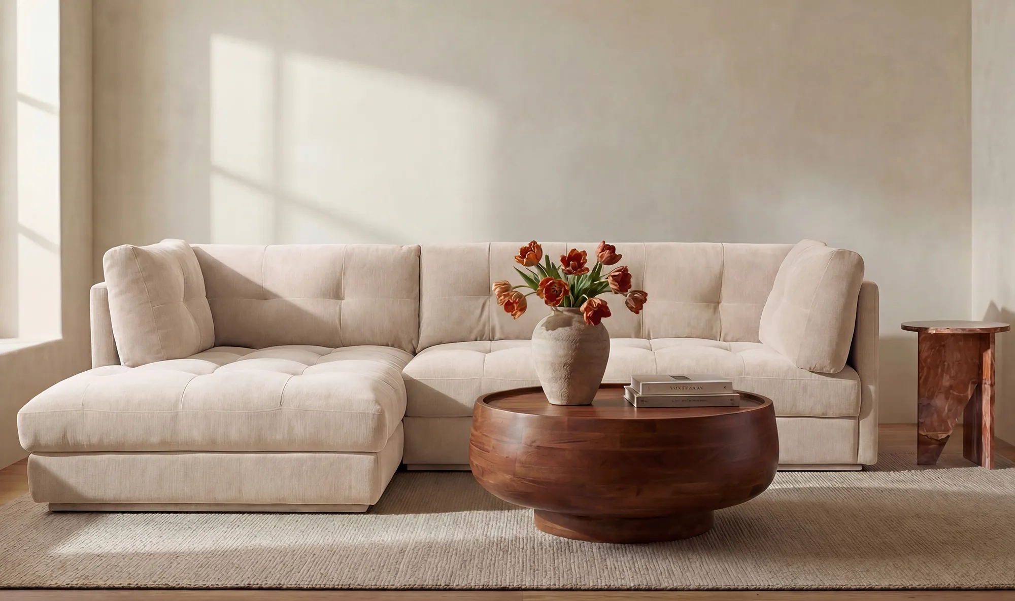 Mischa Sectional Light Beige - Image 6