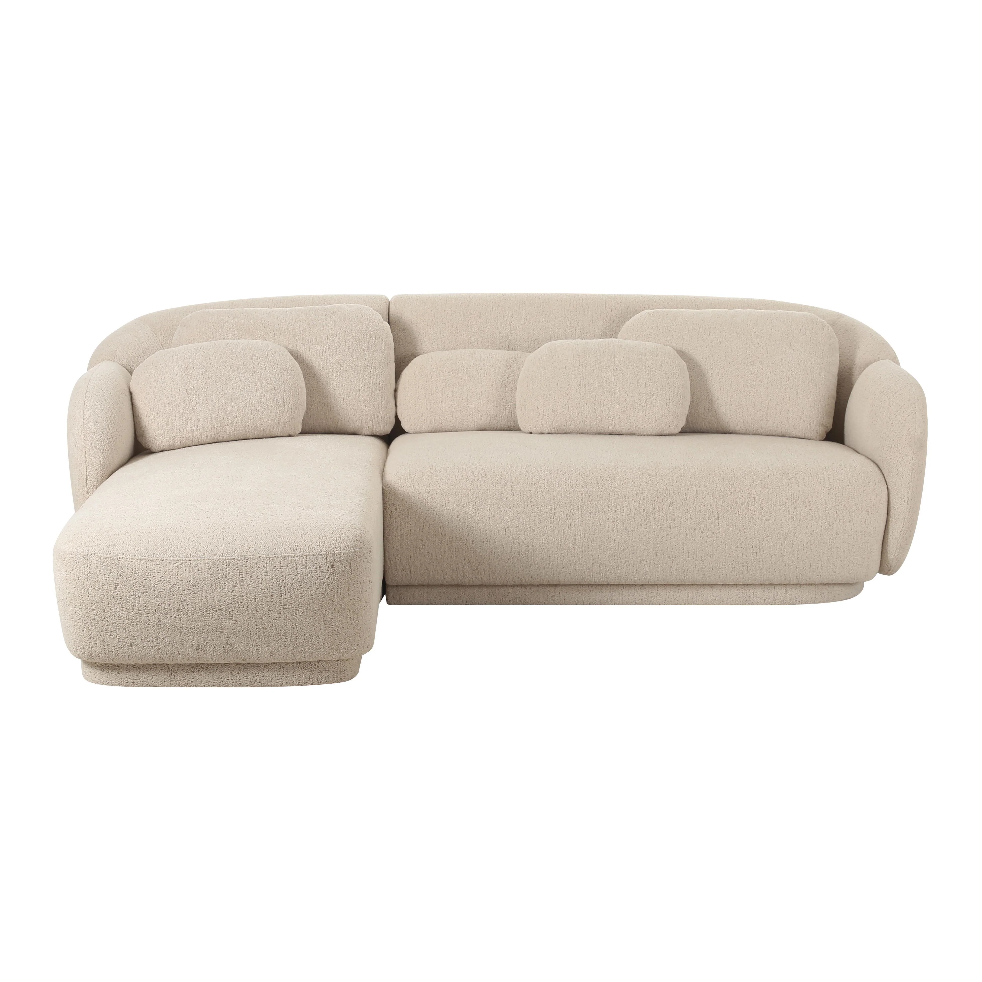 Misty Cream Boucle Sectional - Image 10