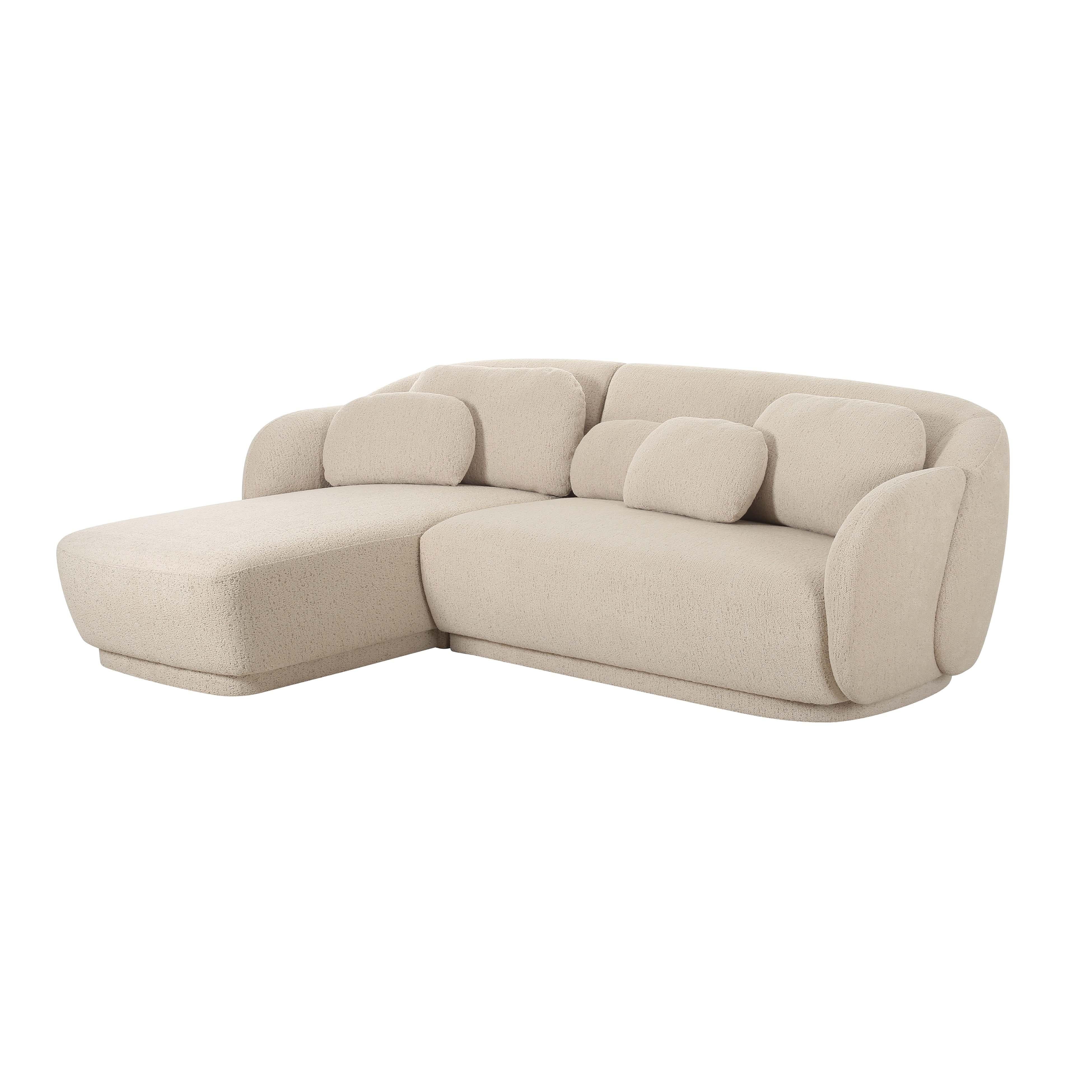 Misty Cream Boucle Sectional - Image 11