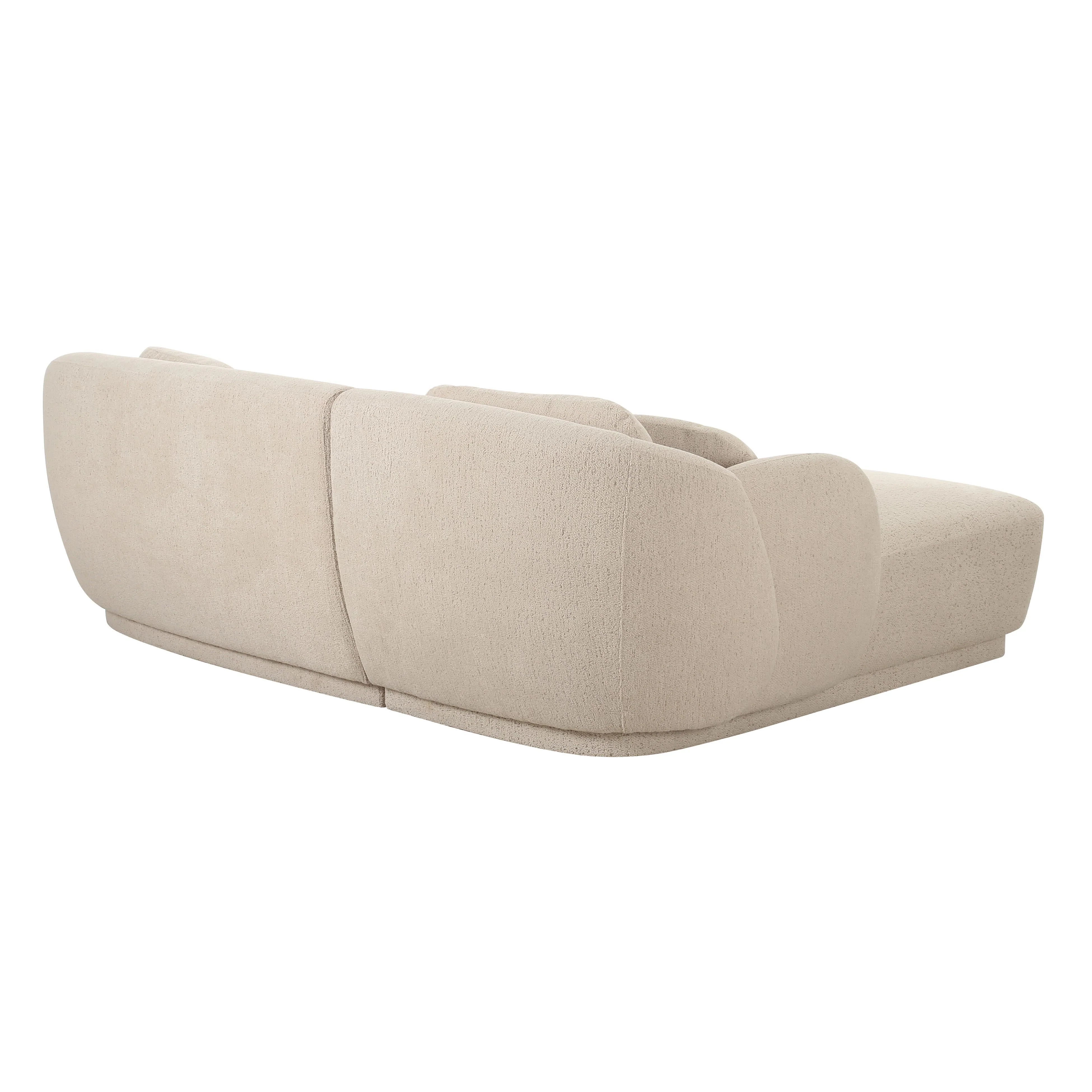 Misty Cream Boucle Sectional - Image 12
