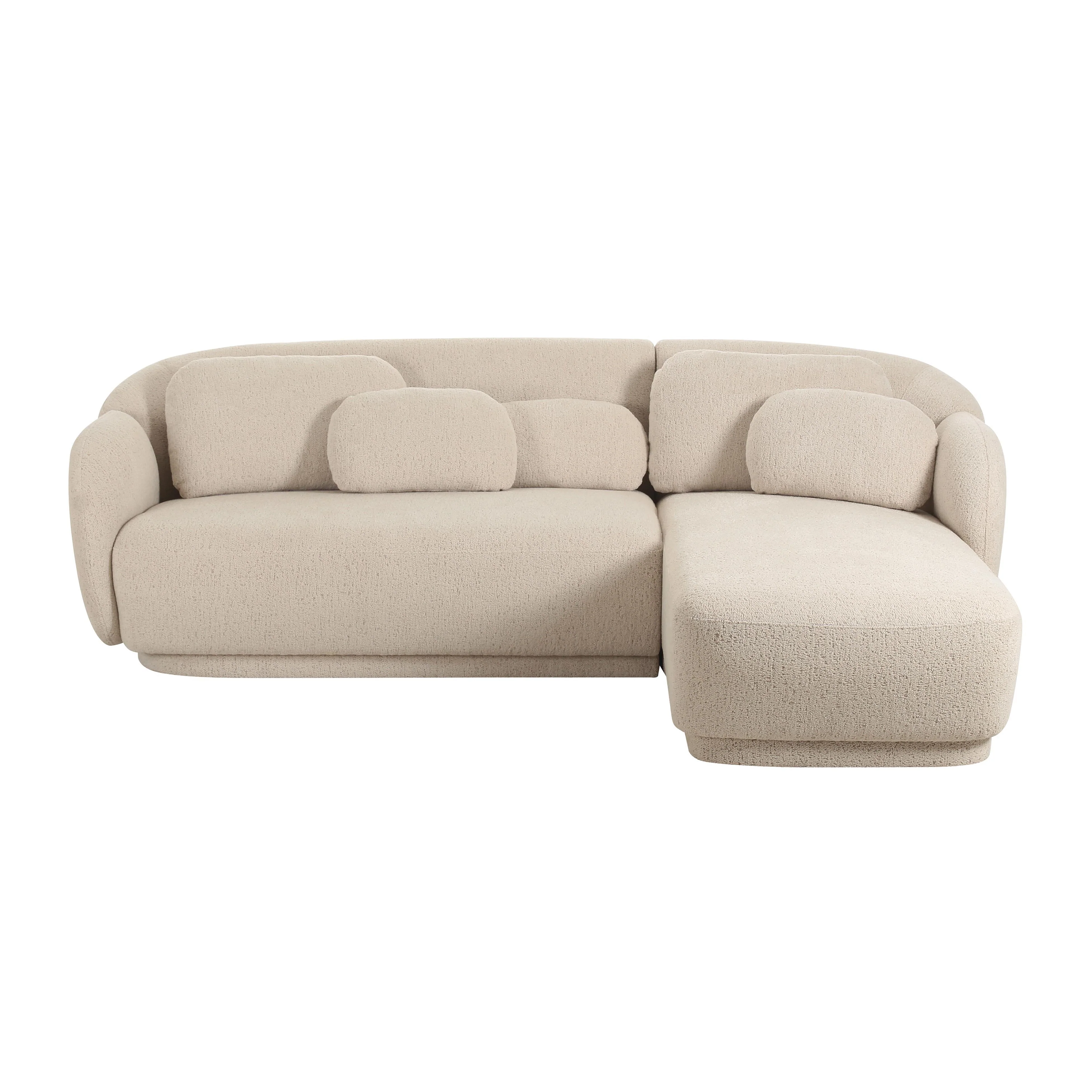 Misty Cream Boucle Sectional - Image 3