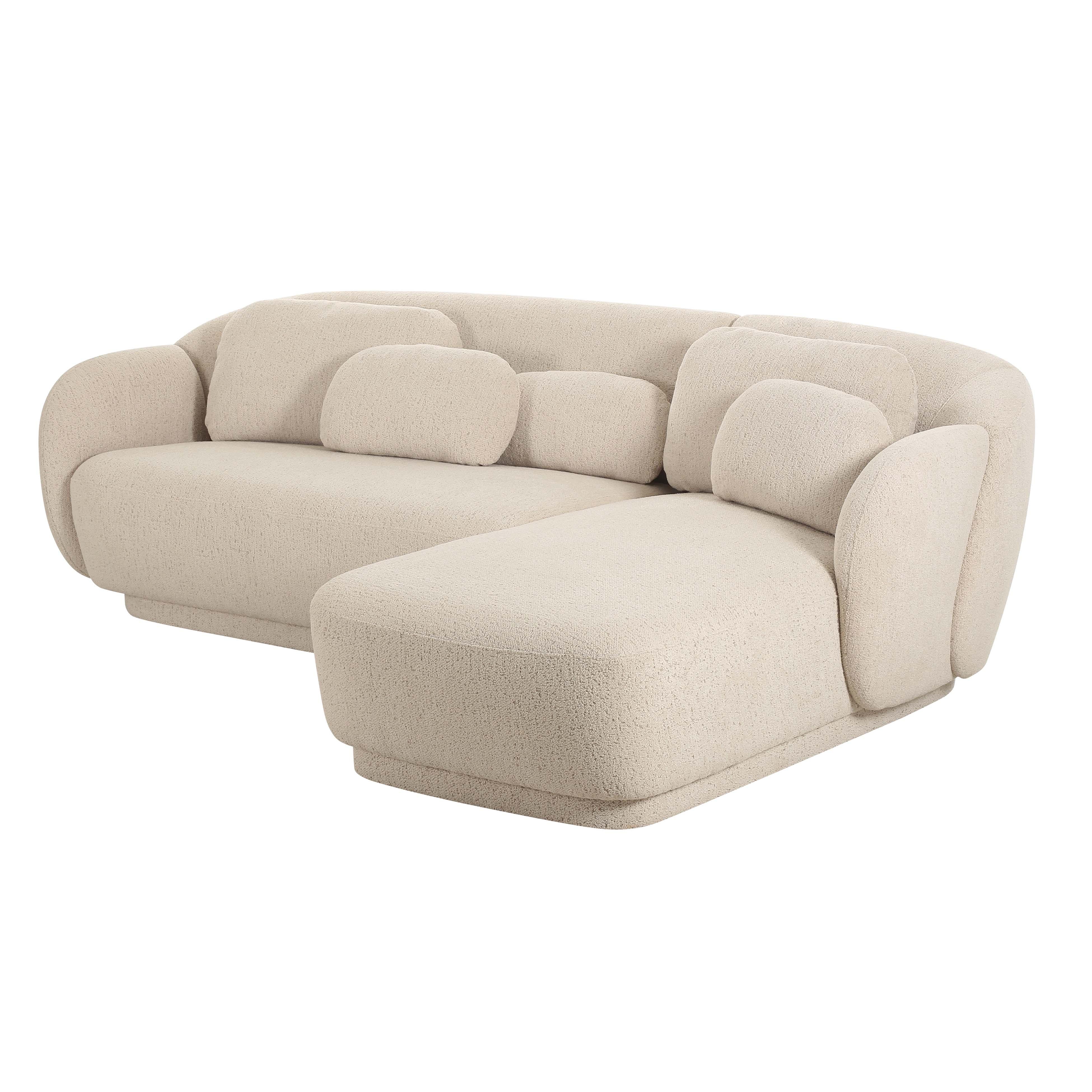 Misty Cream Boucle Sectional - Image 4